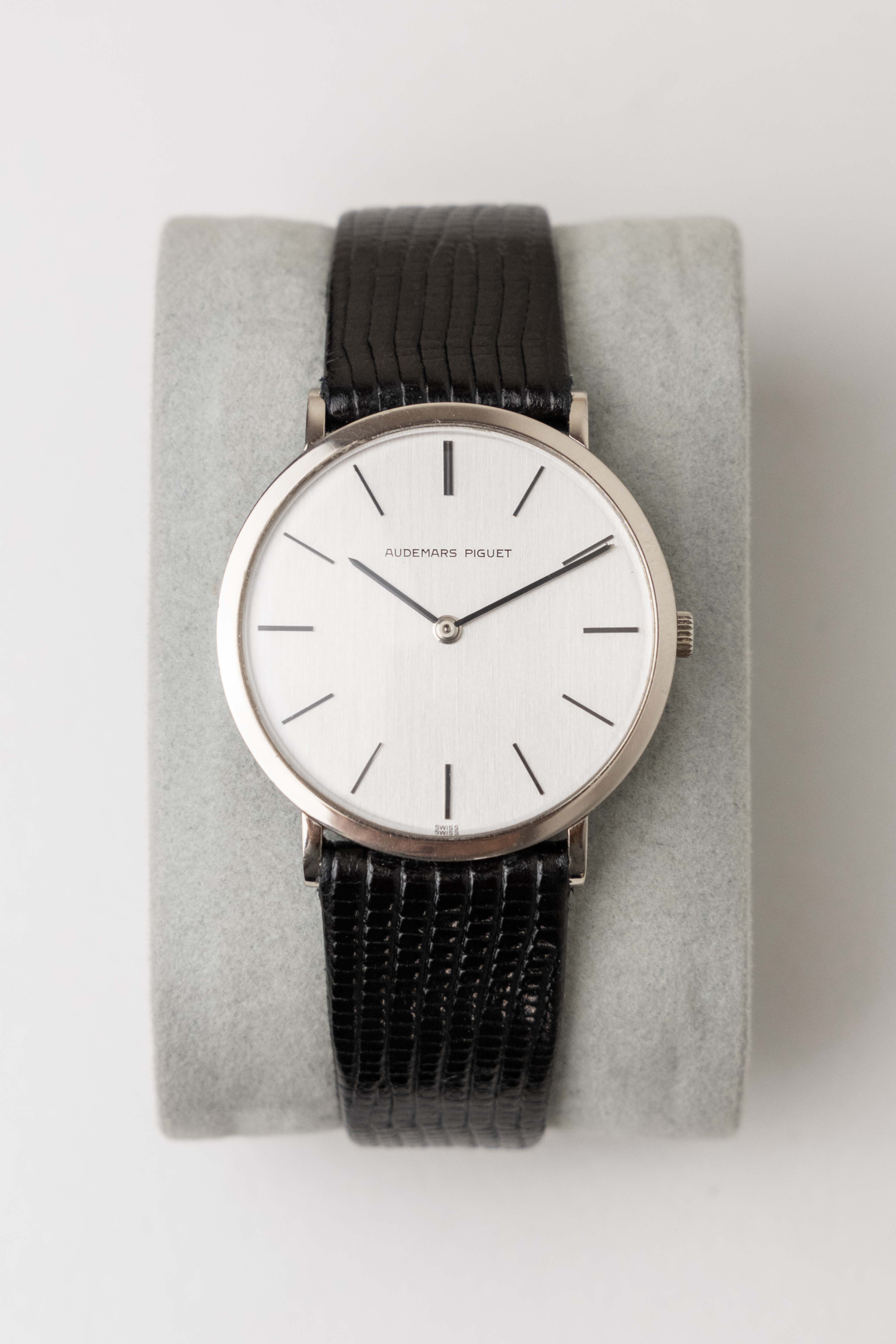 Audemars Piguet Ultra Thin 'Steel Dial' Dress Watch 1970'sAudemars Piguet Ultra Thin 'Steel Dial' Dress Watch 1970's