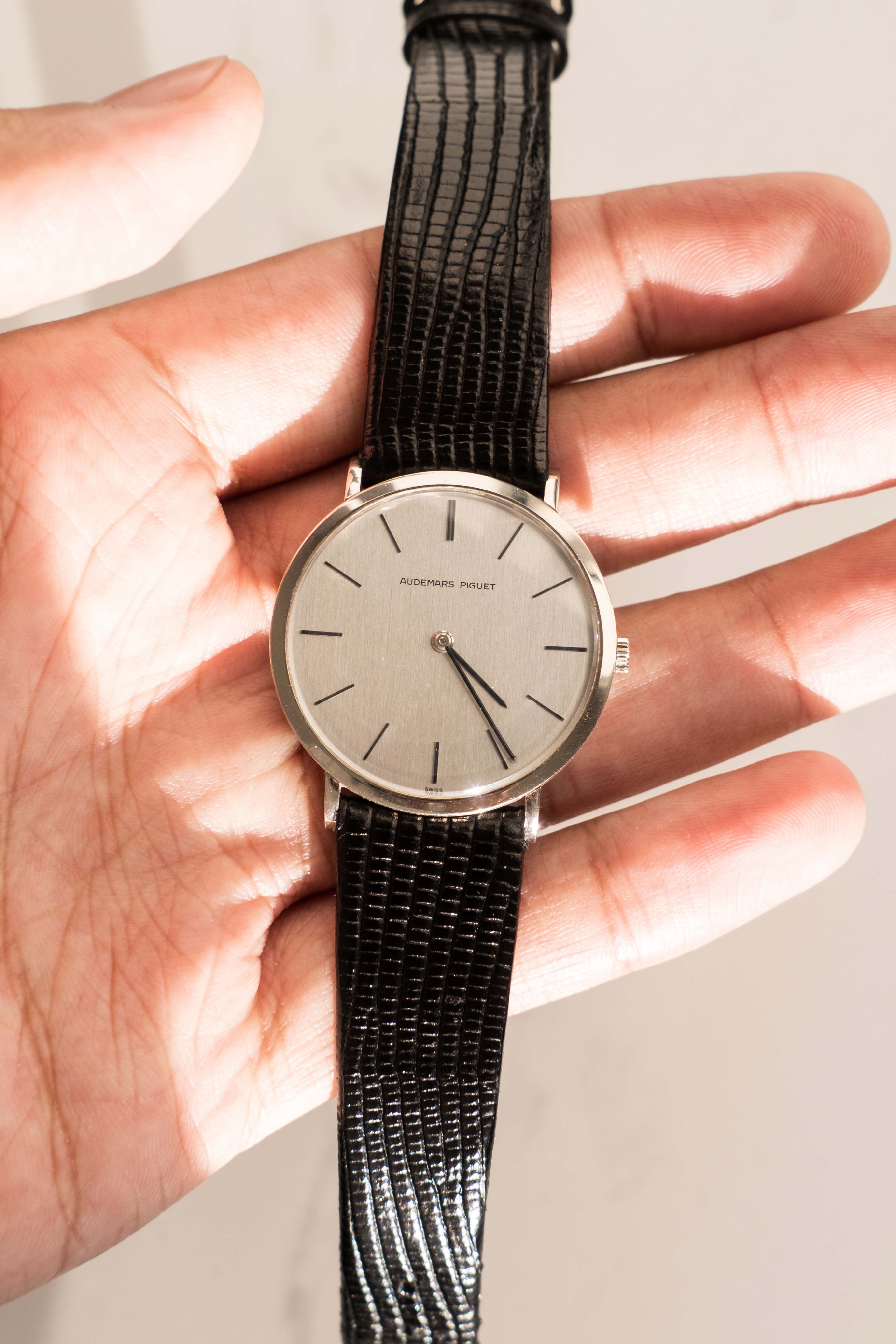 Audemars Piguet Ultra Thin 'Steel Dial' Dress Watch 1970's