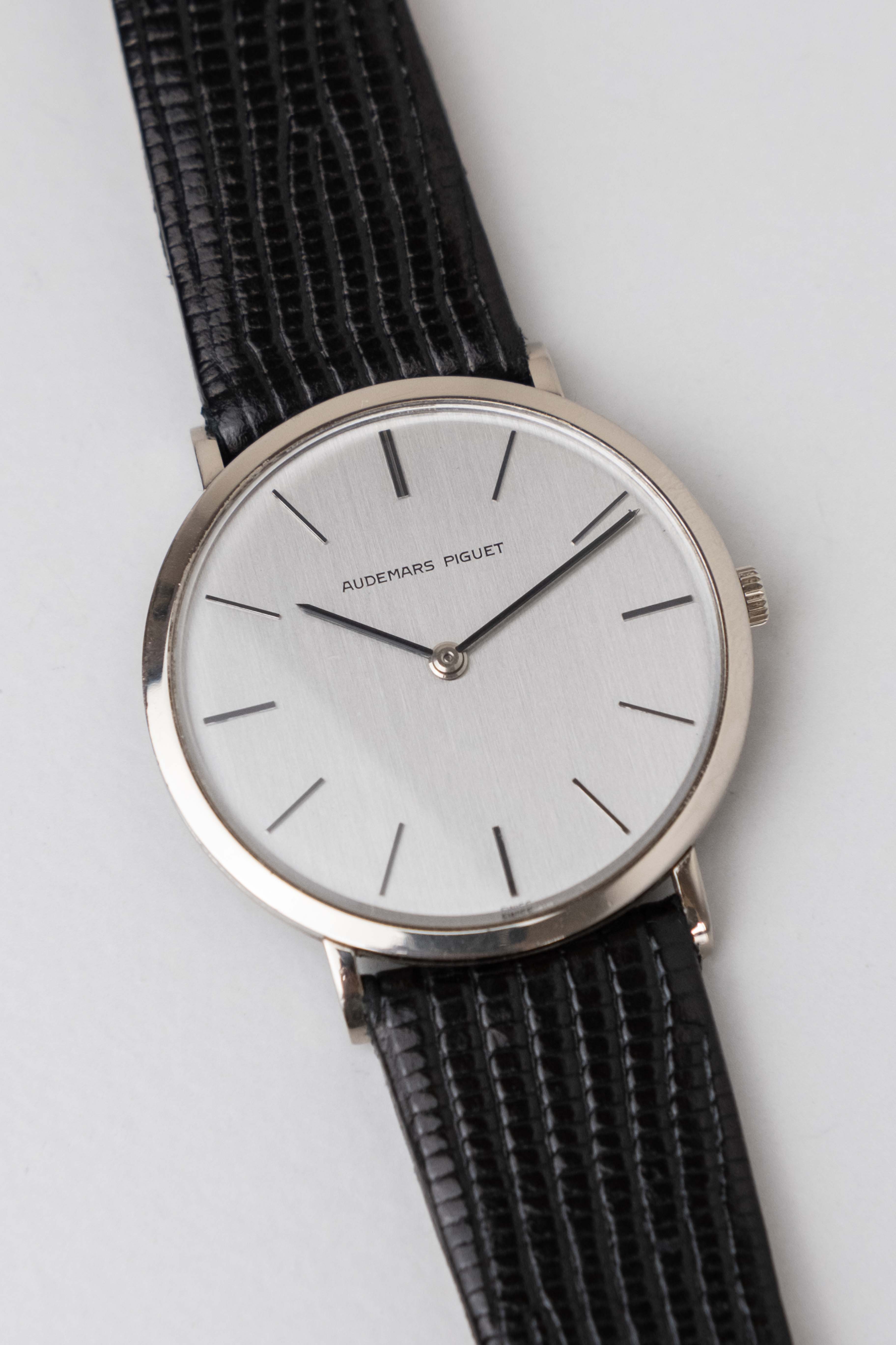 Audemars Piguet Ultra Thin 'Steel Dial' Dress Watch 1970's