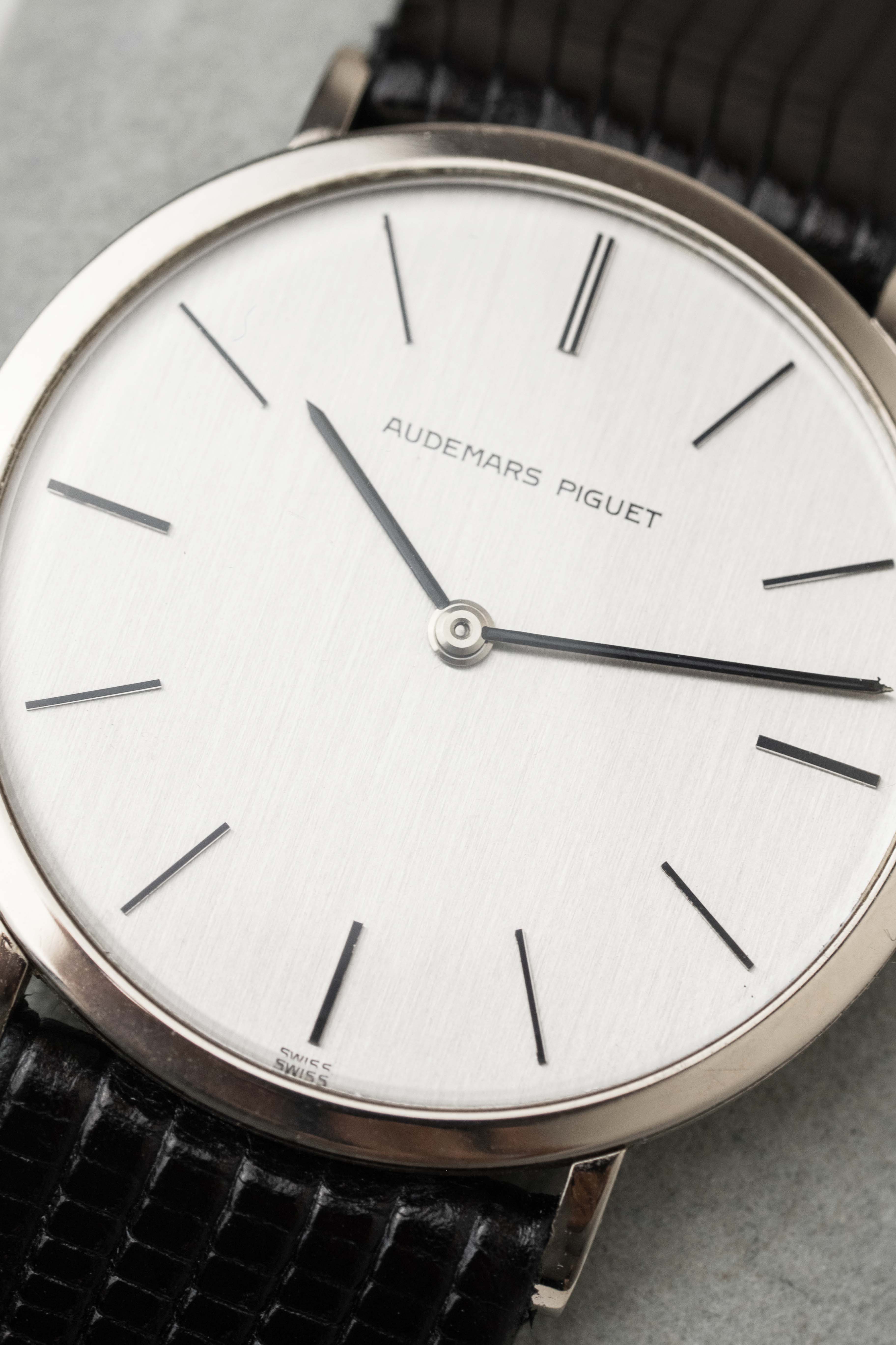 Audemars Piguet Ultra Thin 'Steel Dial' Dress Watch 1970's