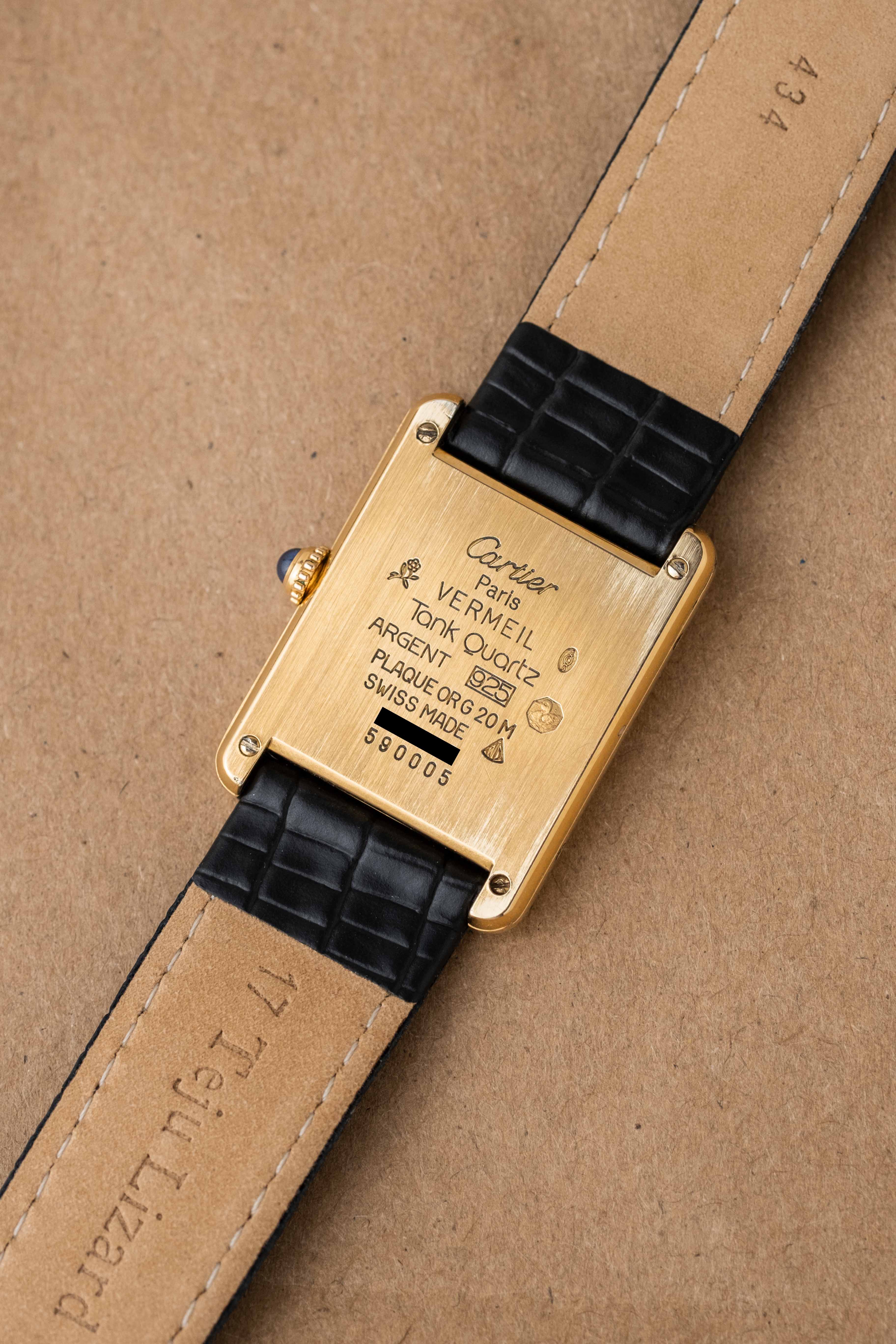 Cartier Tank Must De Cartier 'Cartier' Dial Ref. 590005 1990's