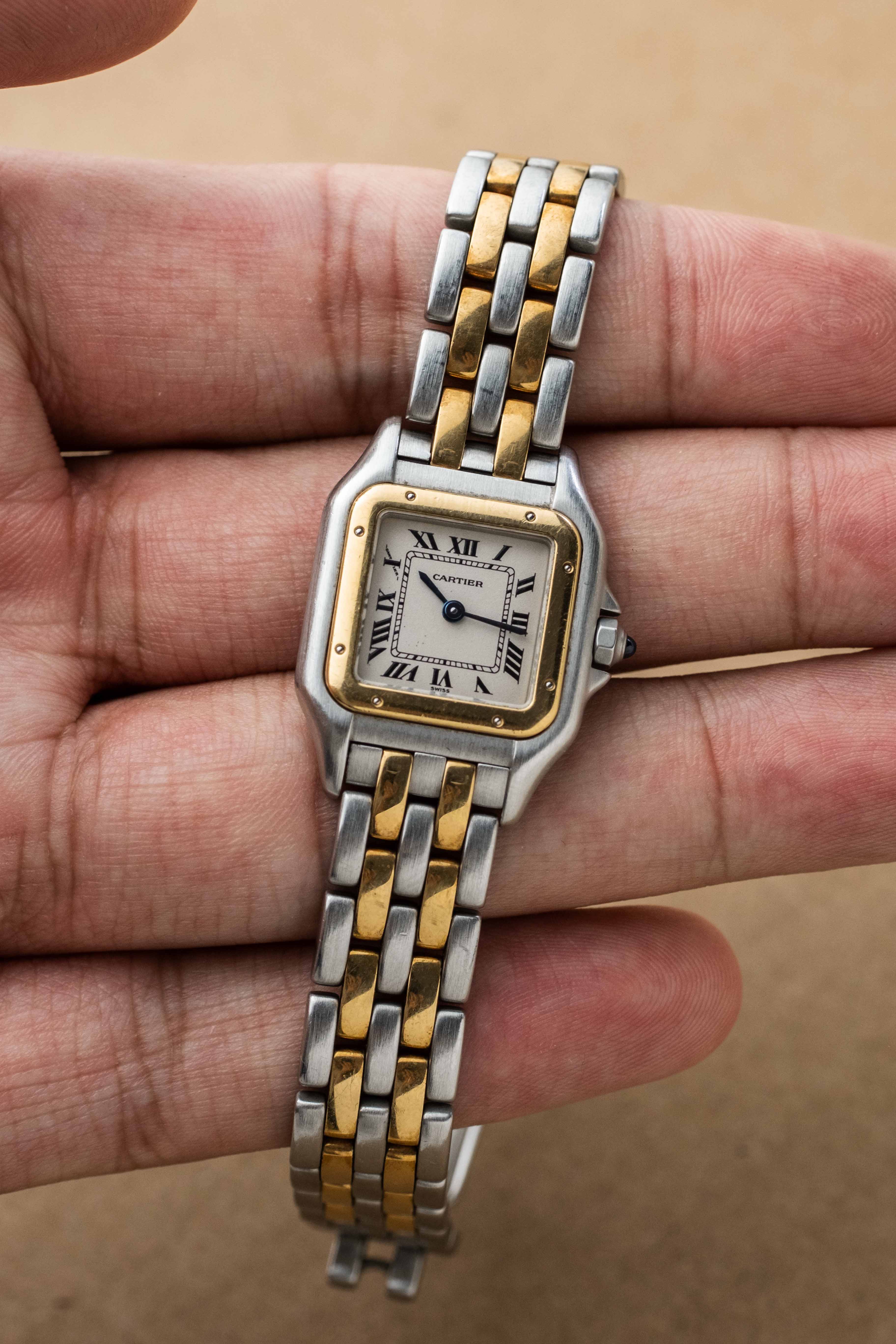 Cartier Panthere SM Two-Tone, Two Row Ref. 1120 1994 w/ Papers