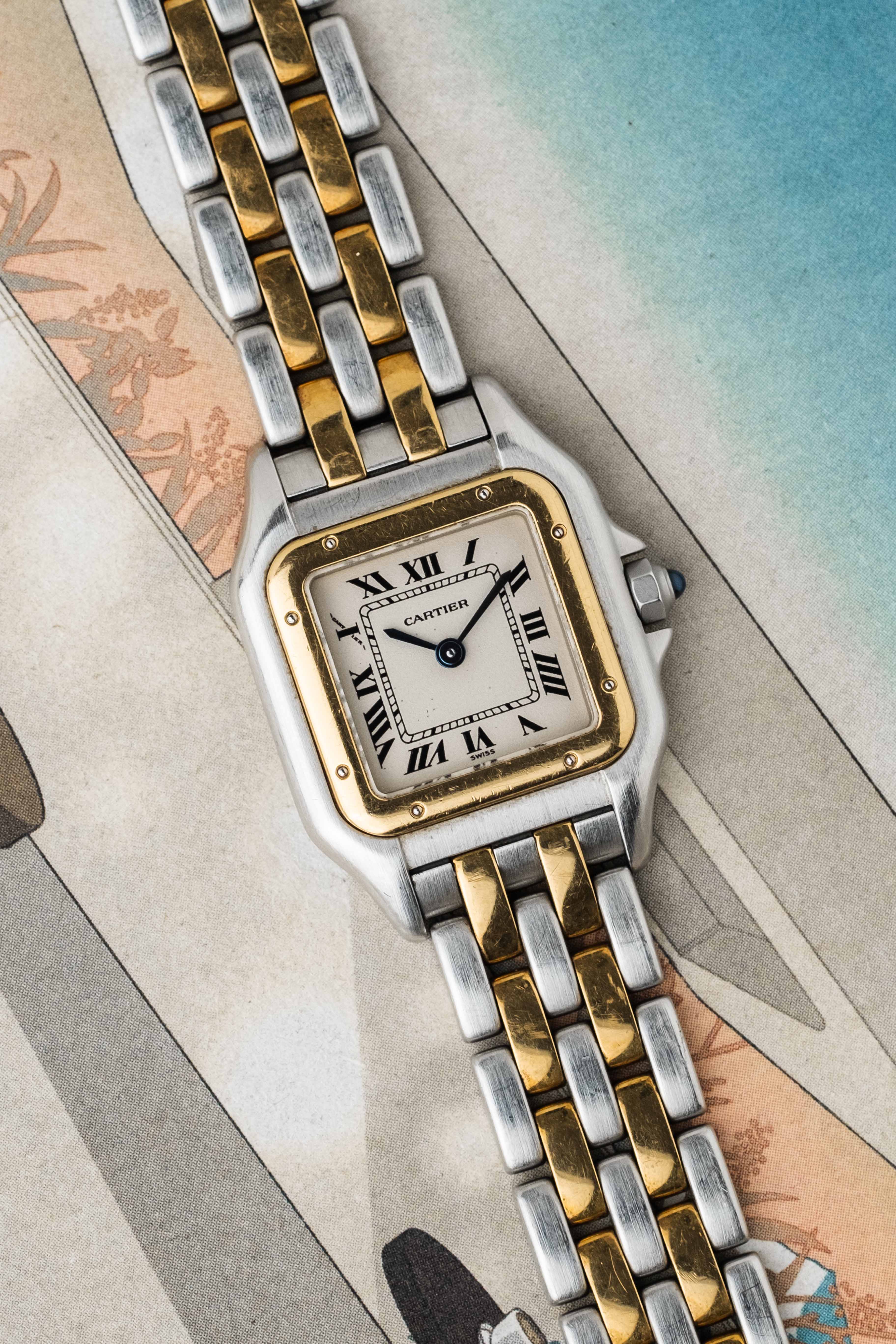 Cartier Panthere SM Two-Tone, Two Row Ref. 1120 1994 w/ Papers