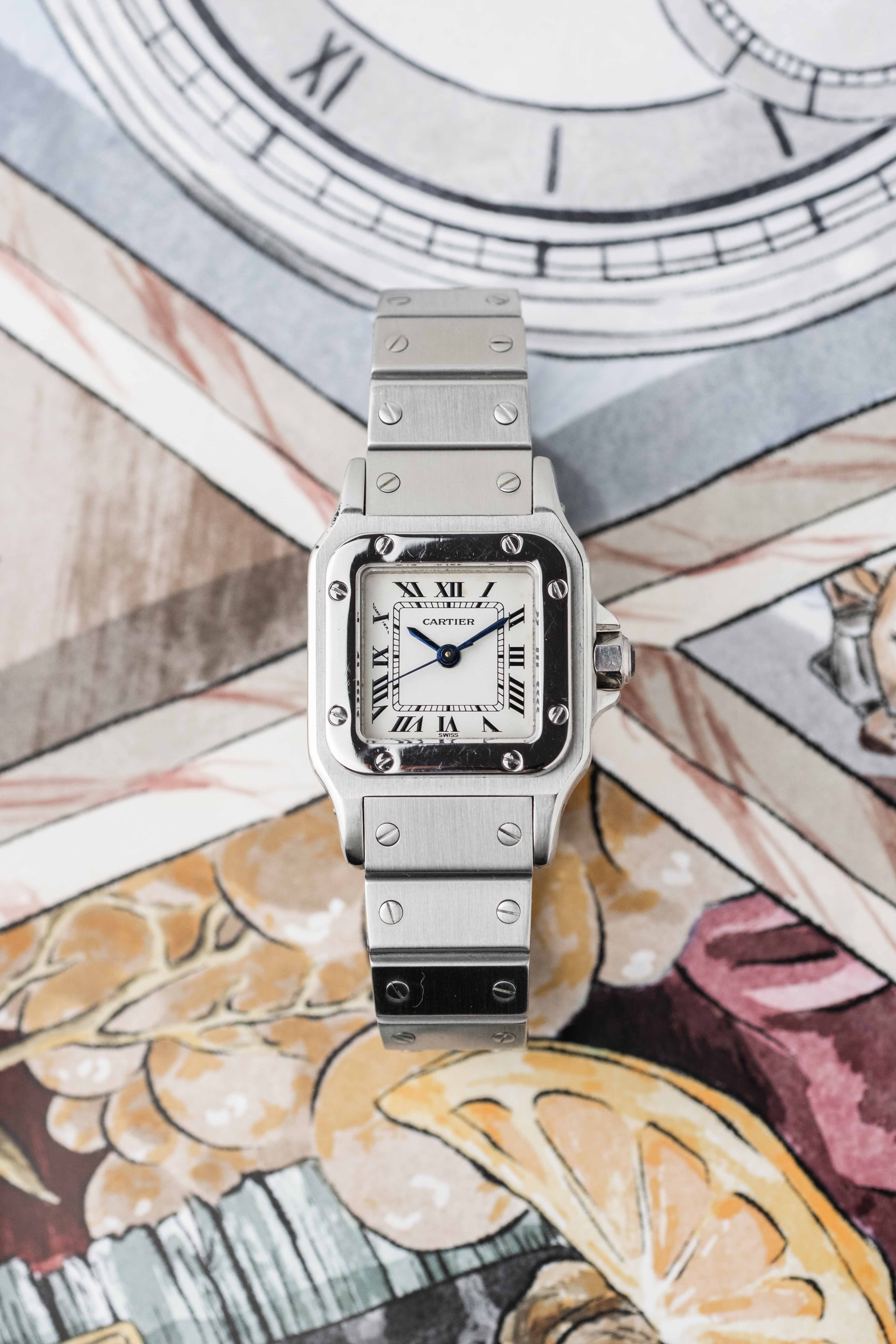 Cartier Santos Carrée Ladies 'Steel' Ref. 0901 1980's