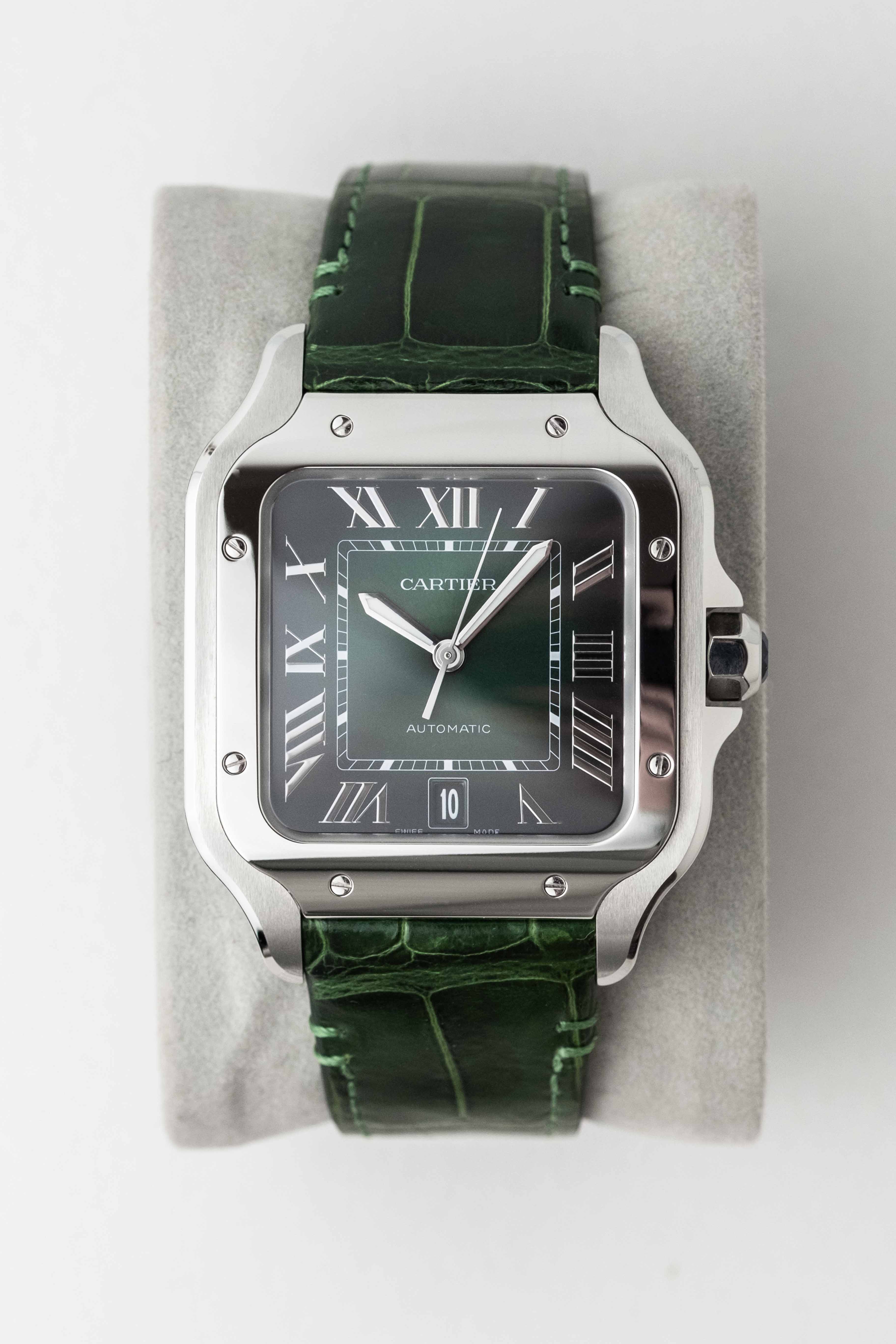 Cartier Santos Large Ref. WSSA0062 'Green' Dial 2023 w/ Box & Papers