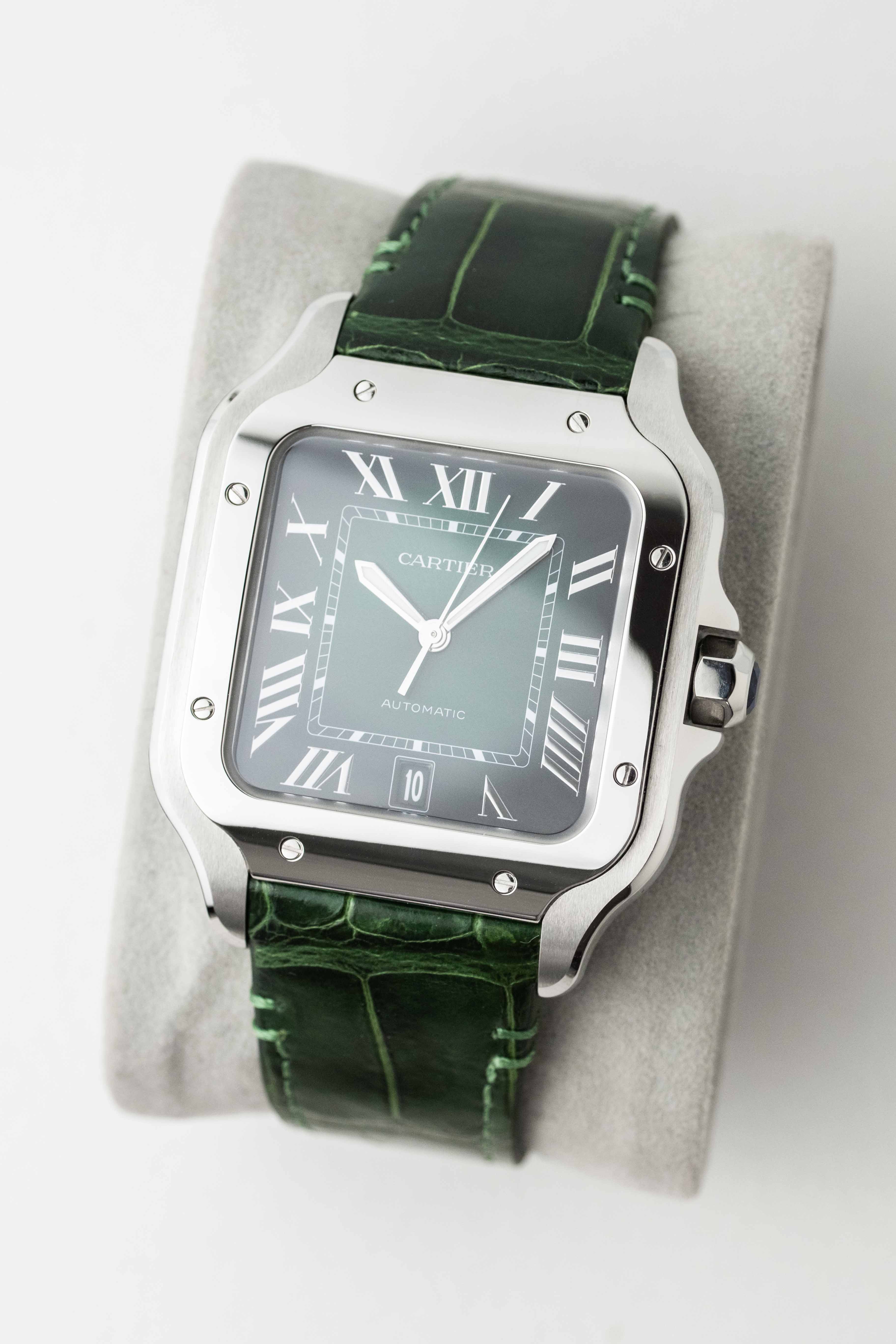 Cartier Santos Large Ref. WSSA0062 'Green' Dial 2023 w/ Box & Papers