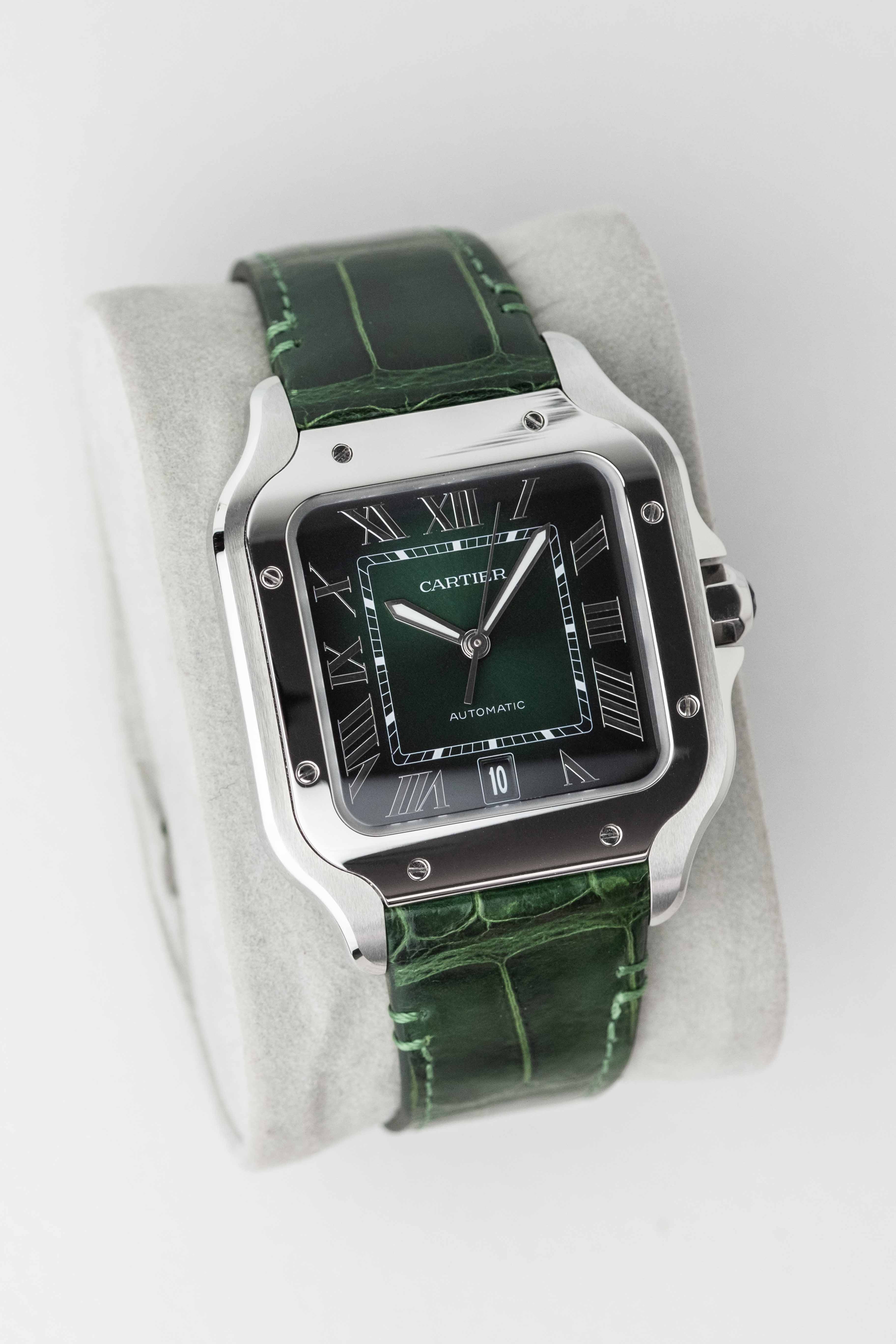 Cartier Santos Large Ref. WSSA0062 'Green' Dial 2023 w/ Box & Papers
