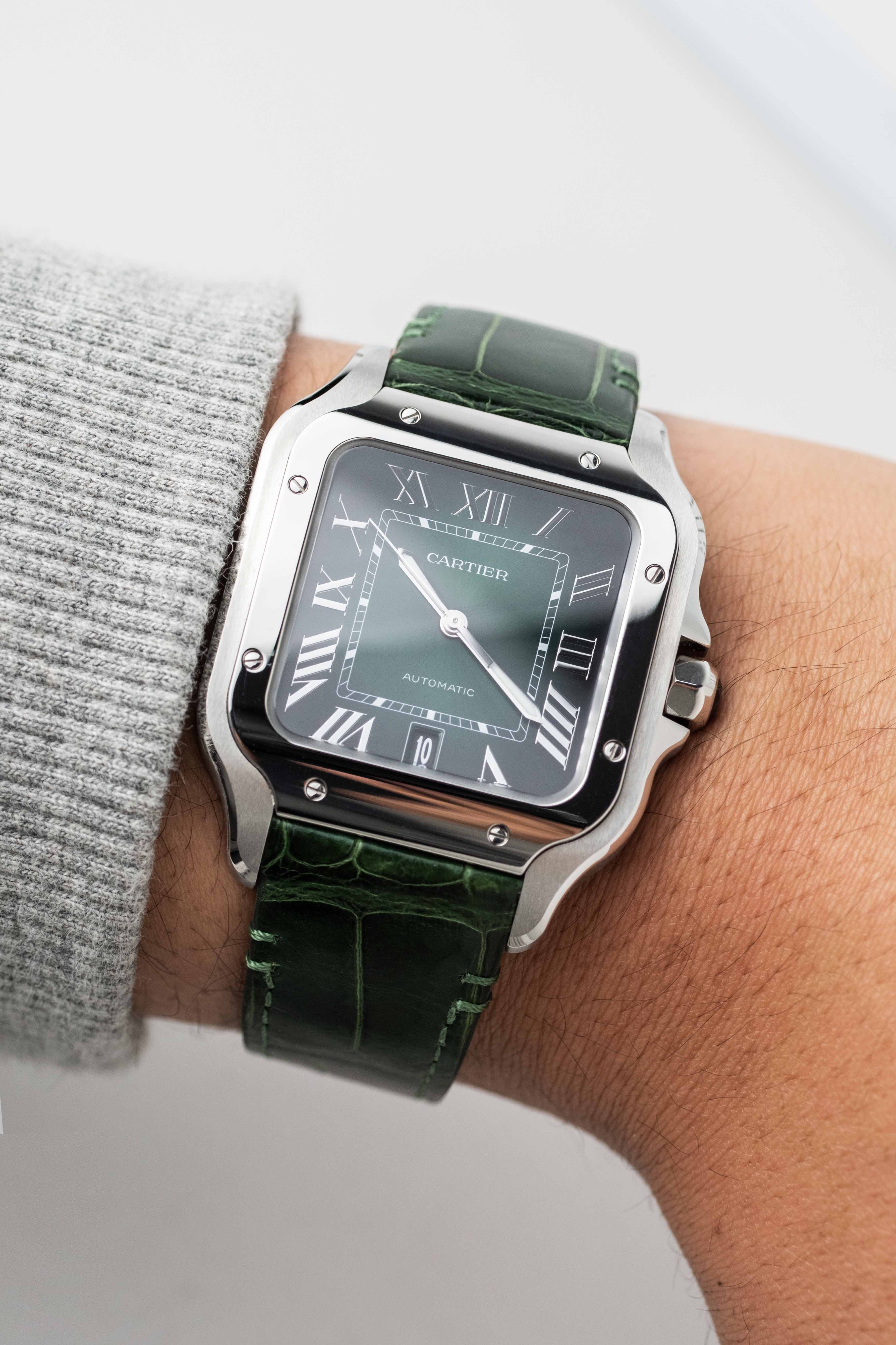 Cartier Santos Large Ref. WSSA0062 'Green' Dial 2023 w/ Box & Papers