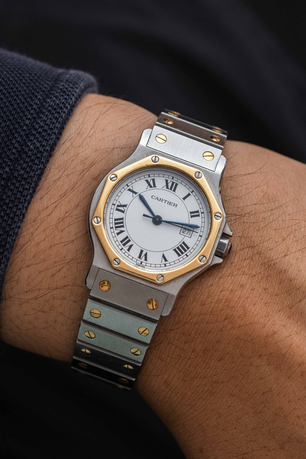 Cartier santos octagon mens outlet