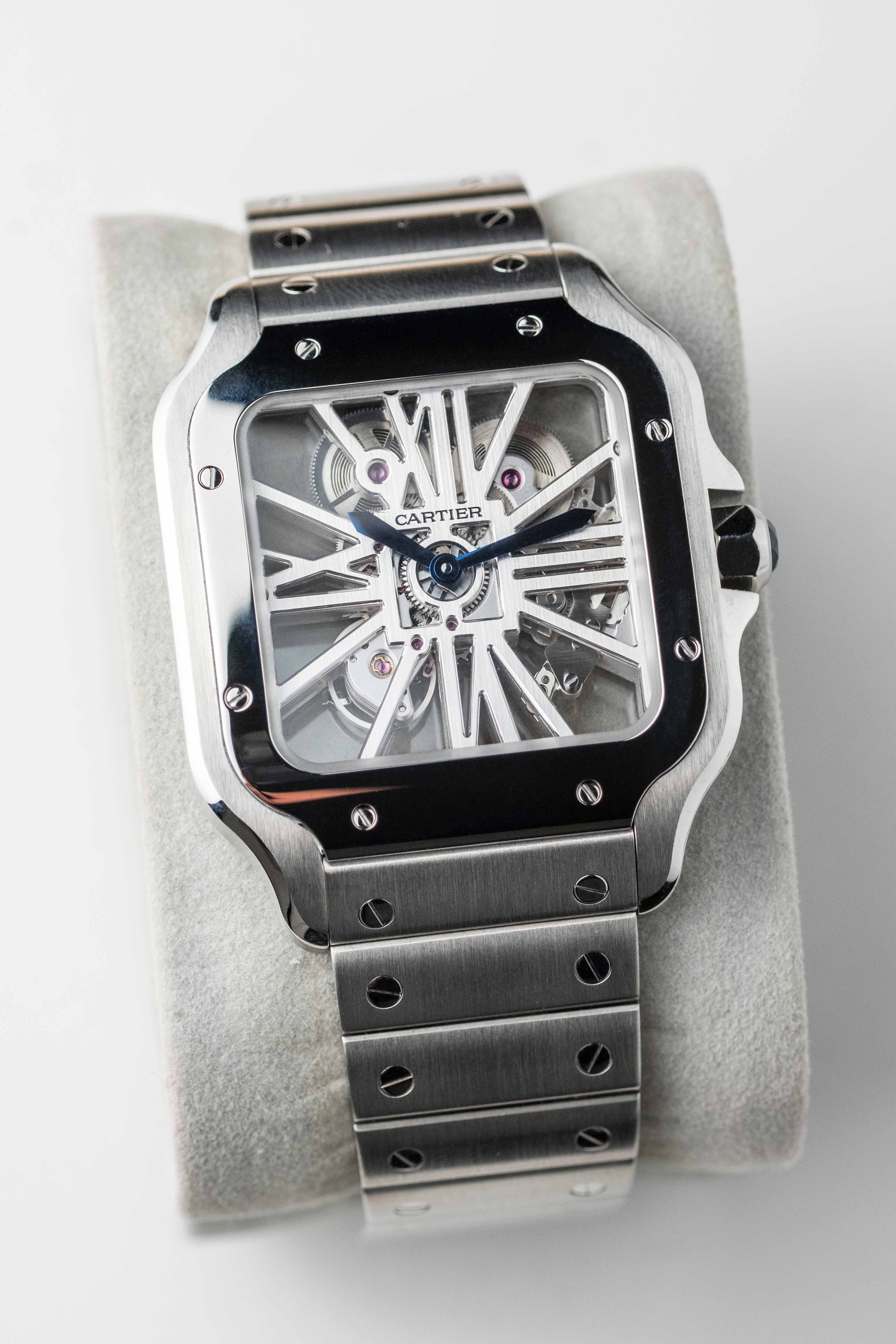 Cartier Santos de Cartier Skeleton Large Ref. WHSA0015 2023 w/ Box & Papers