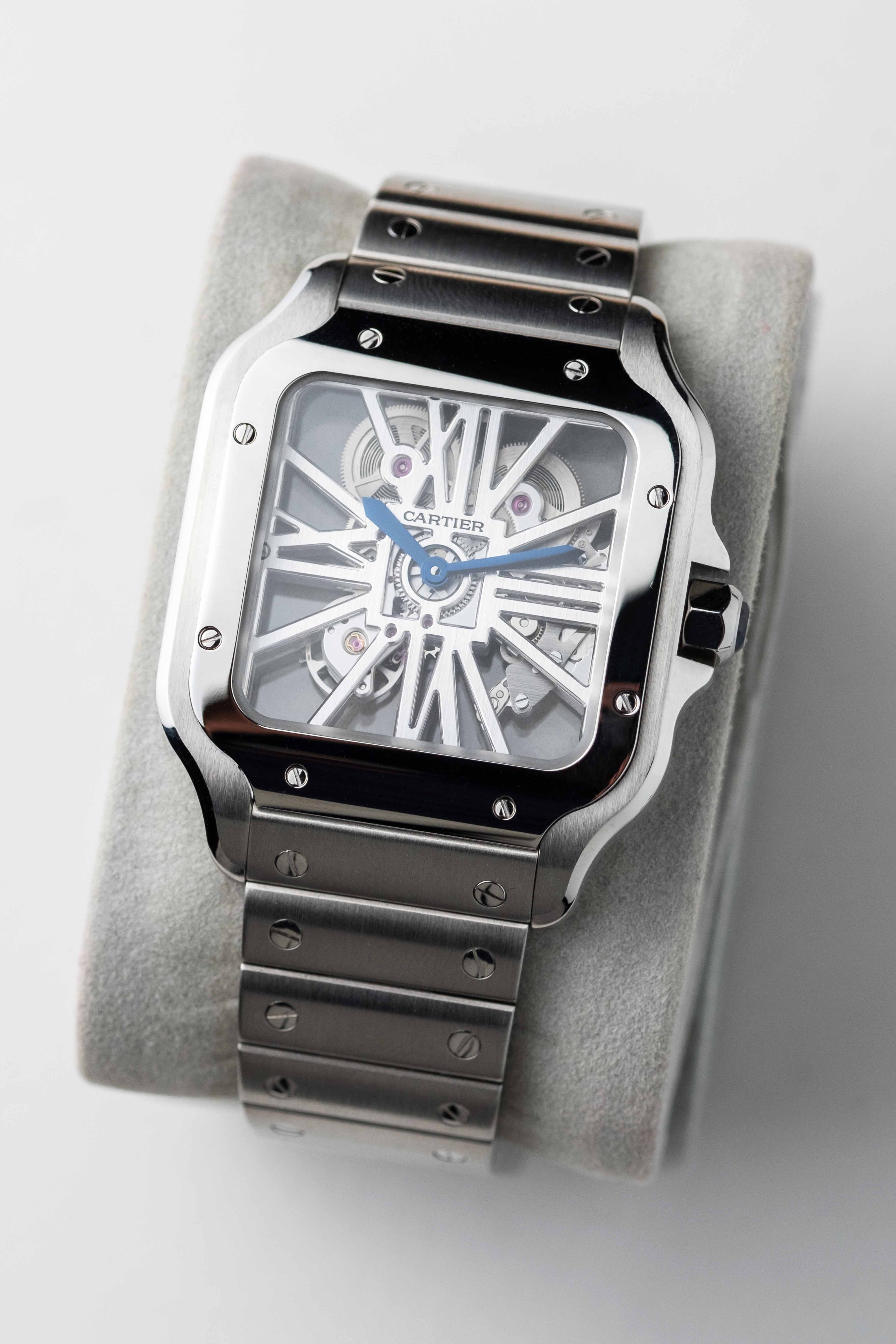 Cartier Santos de Cartier Skeleton Large Ref. WHSA0015 2023 w/ Box & Papers