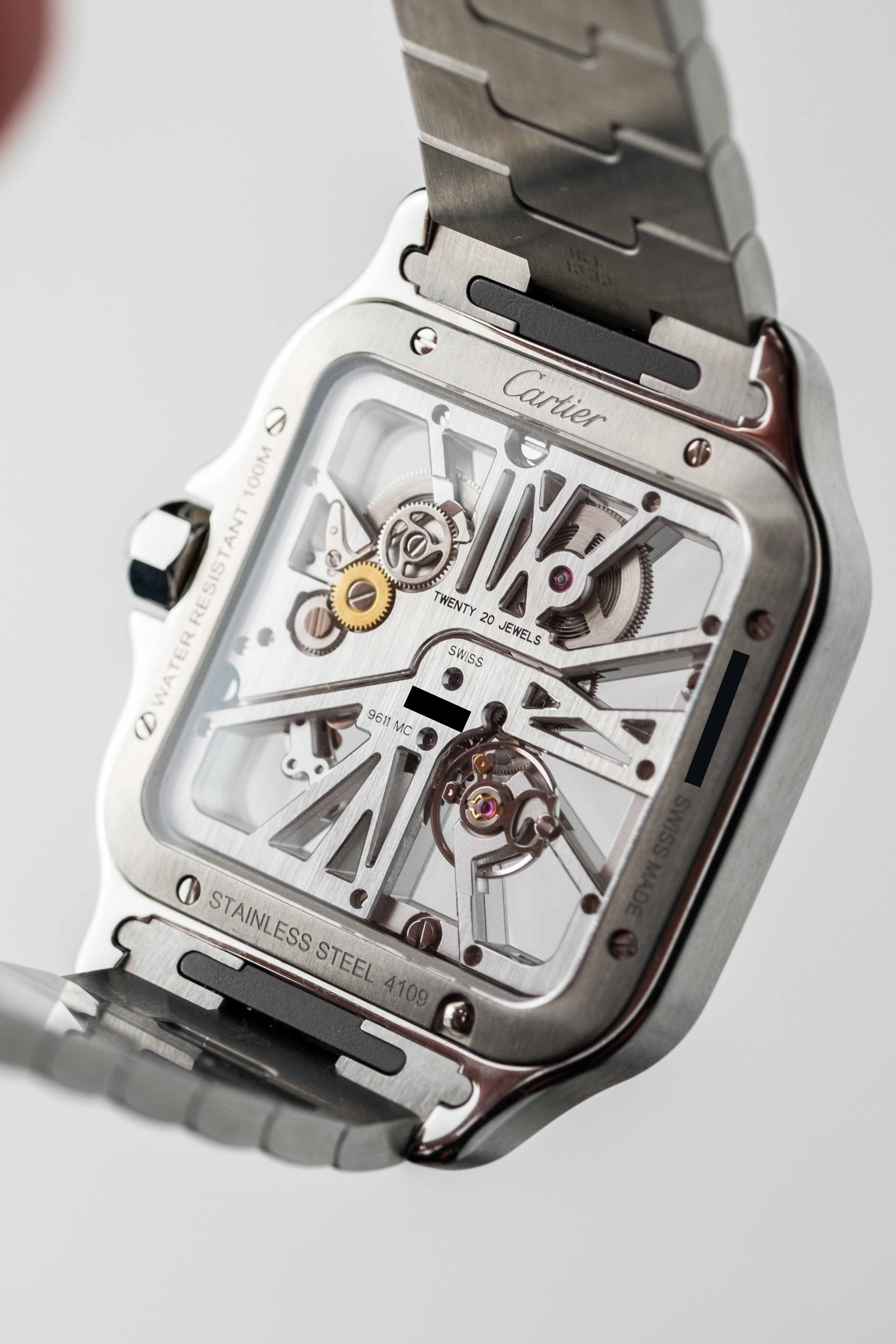 Cartier Santos de Cartier Skeleton Large Ref. WHSA0015 2023 w/ Box & Papers