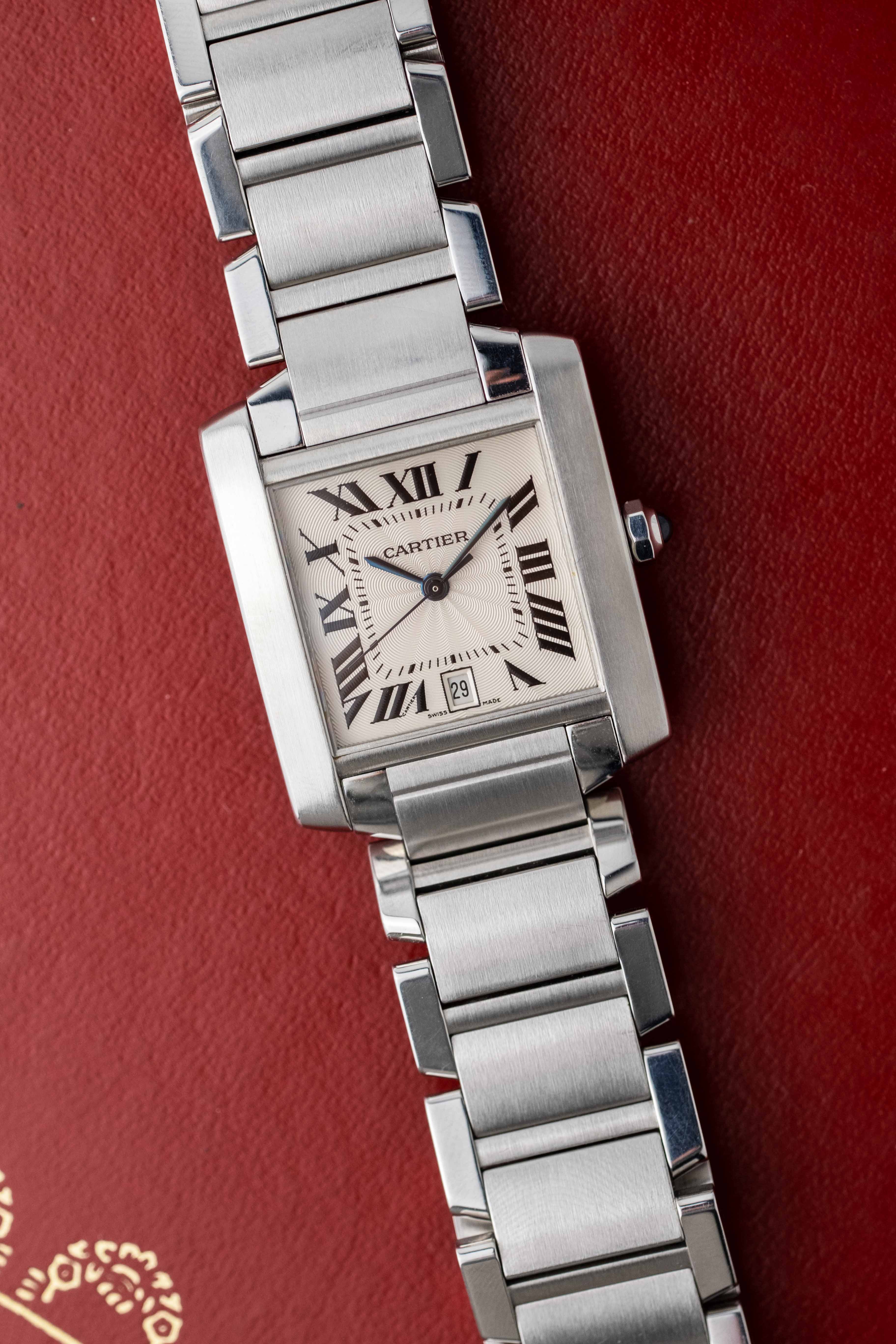 Cartier Tank Francaise Ref. 2302 2000's w/ Box