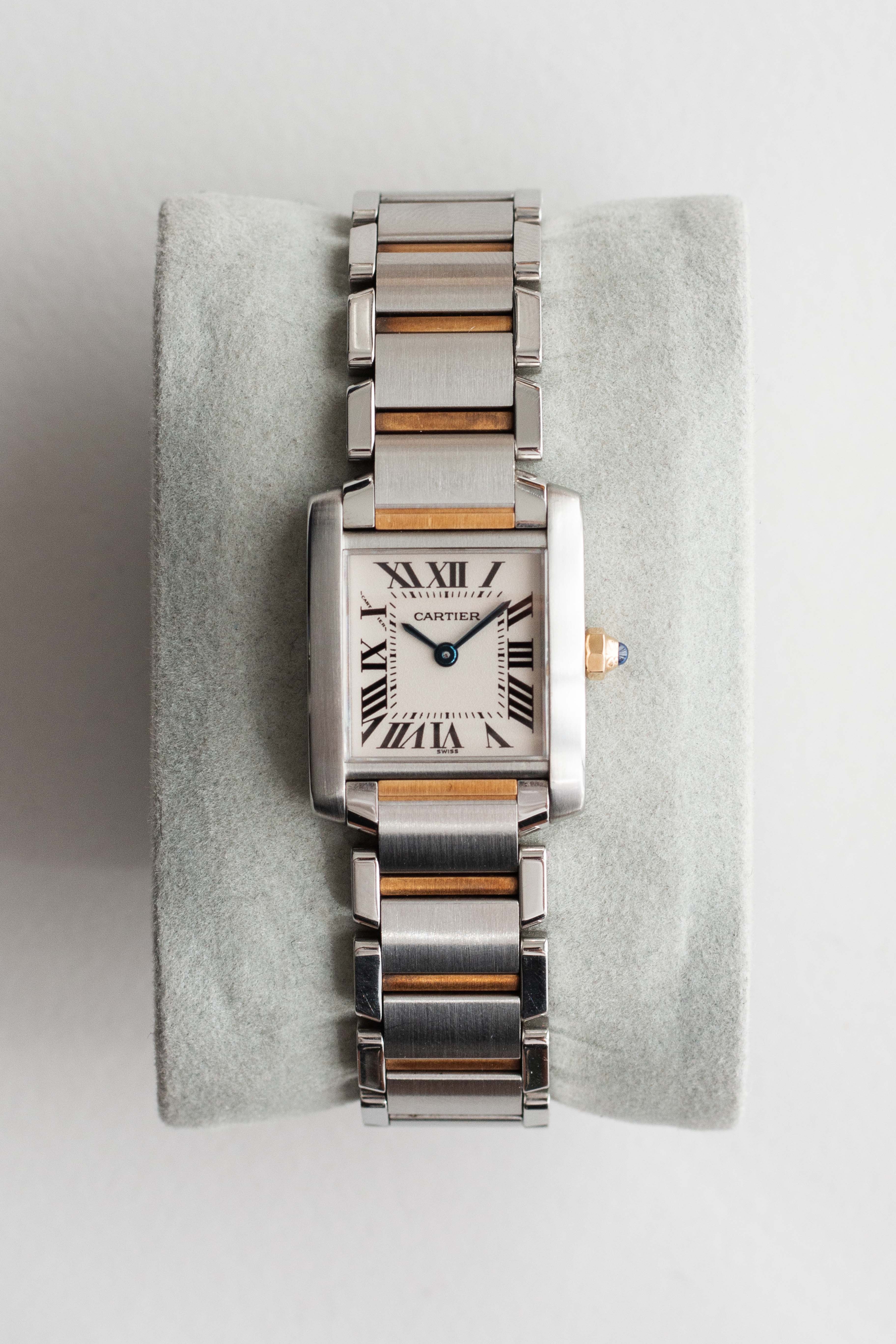 Cartier Tank Francaise 'Two Tone' Ref. 2384 2000's w/ Box