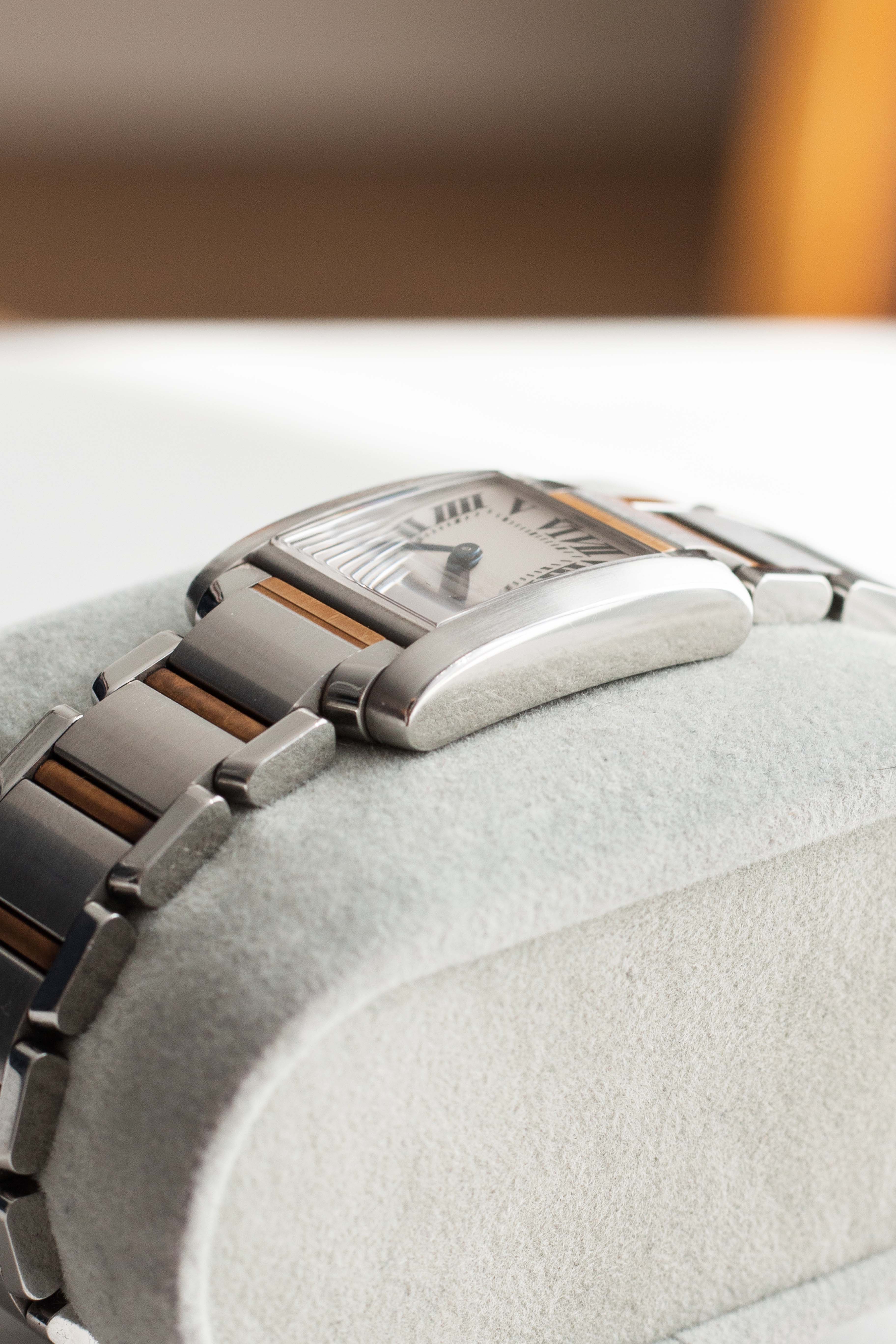 Cartier Tank Francaise 'Two Tone' Ref. 2384 2000's w/ Box