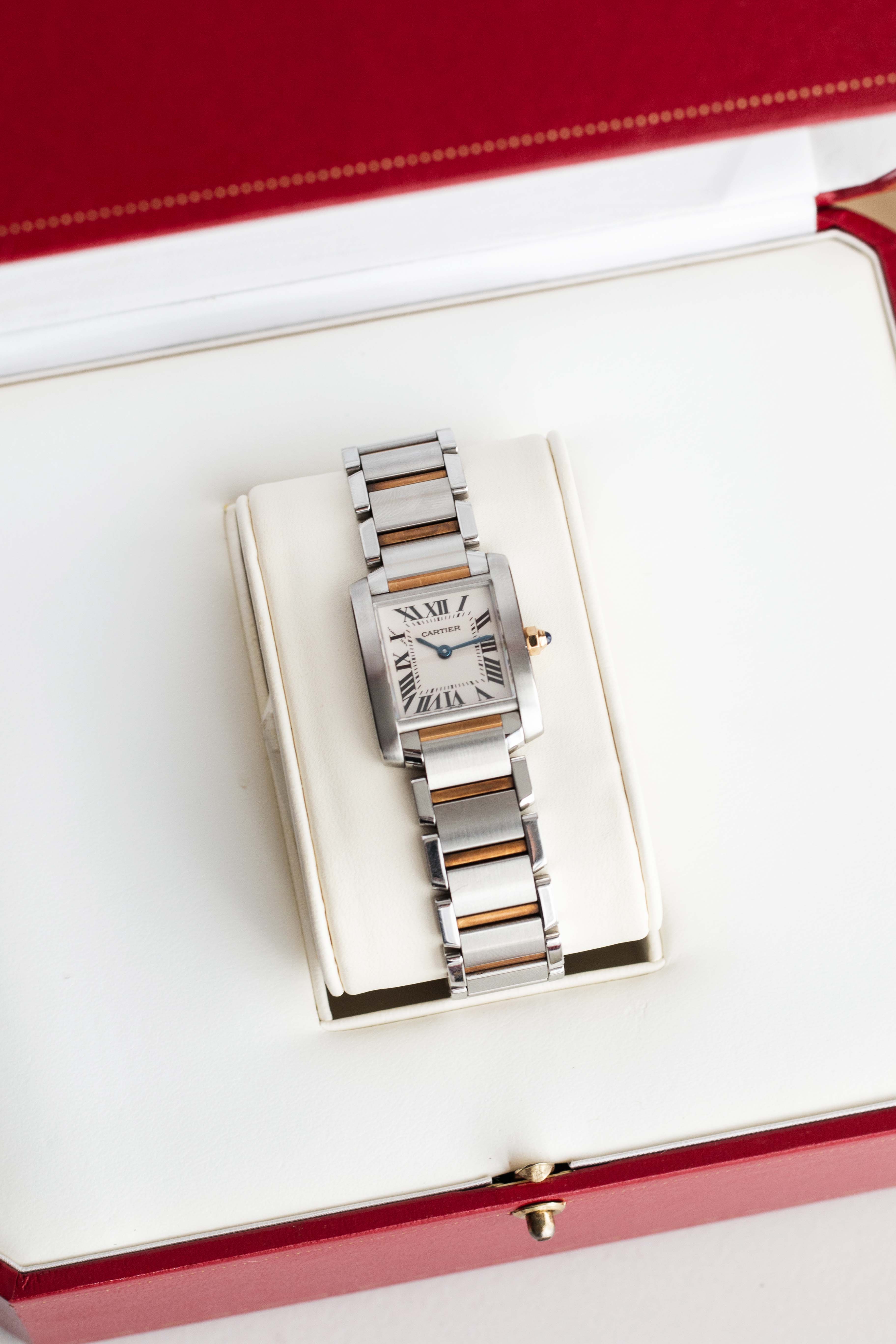 Cartier Tank Francaise 'Two Tone' Ref. 2384 2000's w/ Box