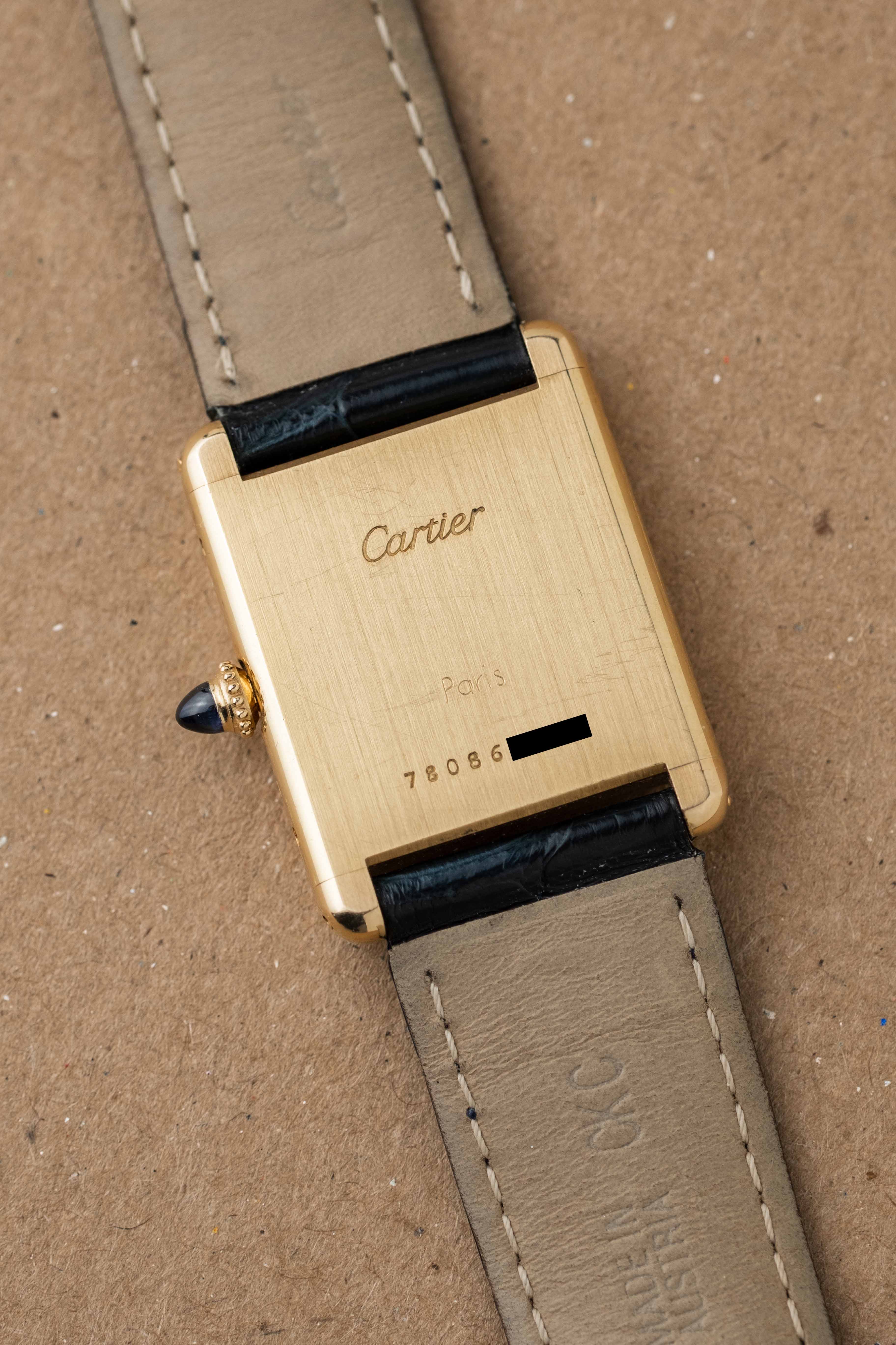 Cartier Tank Louis 'Paris' Dial Ref. 78086 1980's