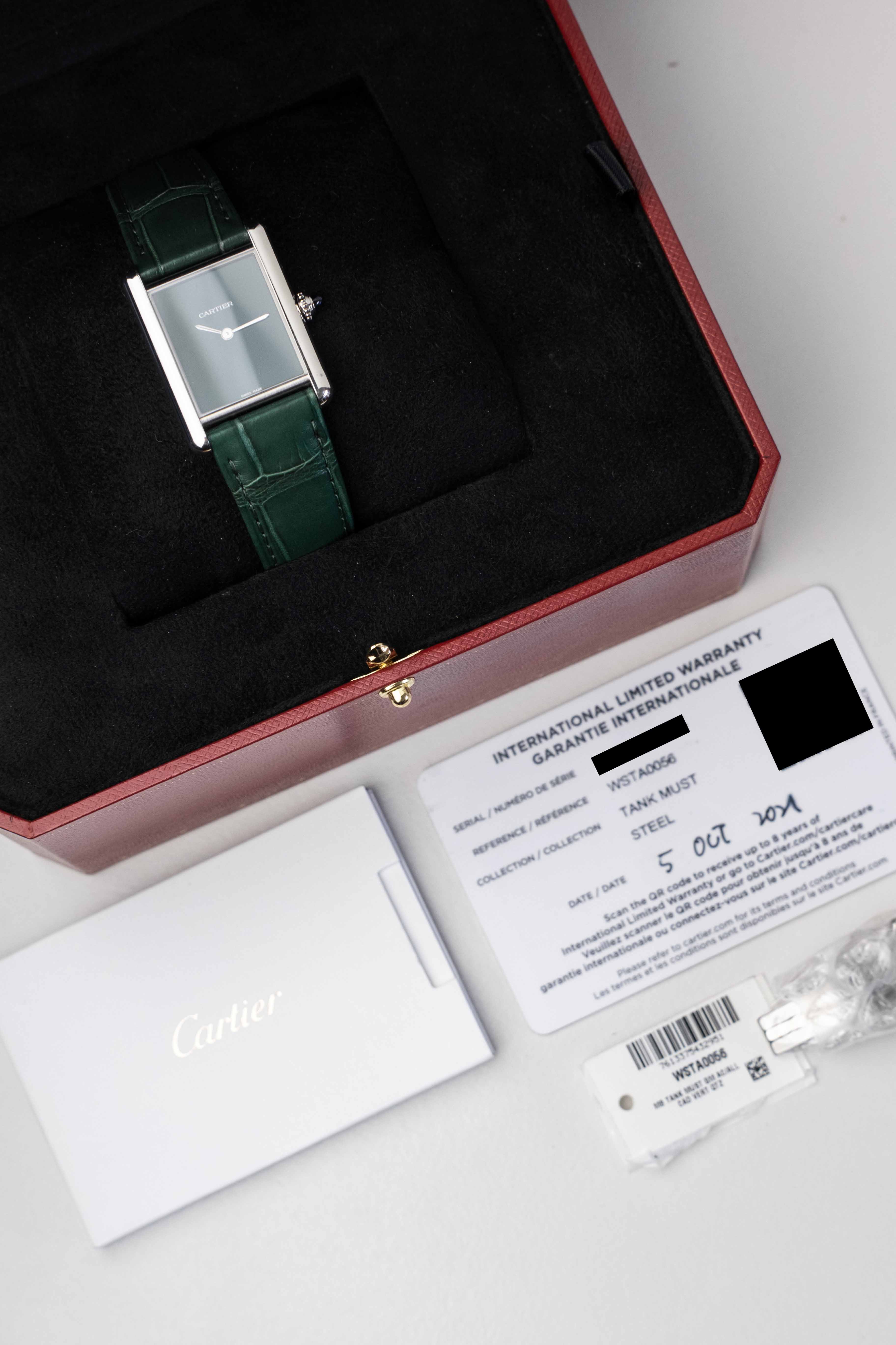 Cartier Tank Must De Cartier Ref. WSTA0056 2021 w/ Box & Papers