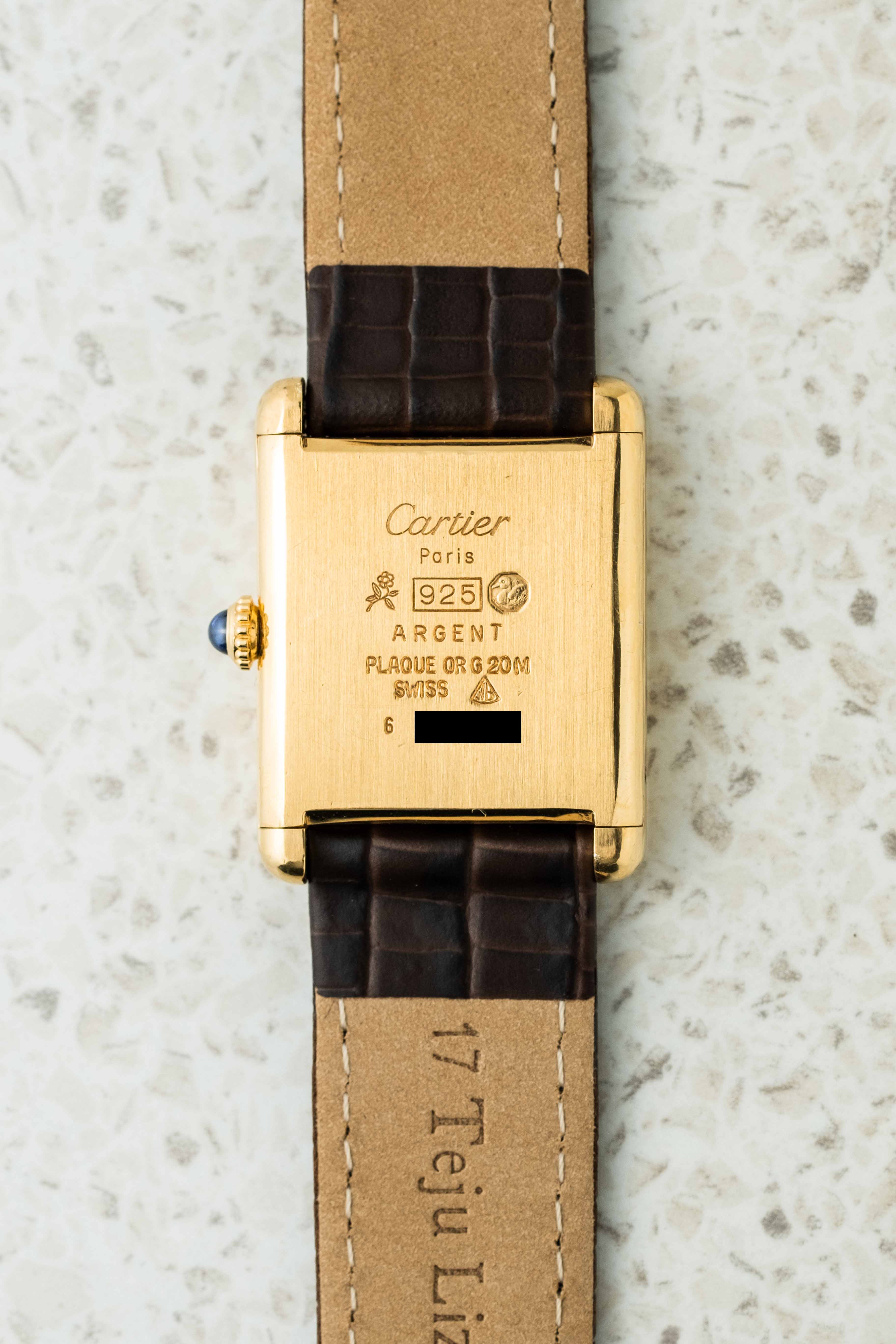 Cartier Tank Must De Cartier ‘Lemon' Dial 1970’s