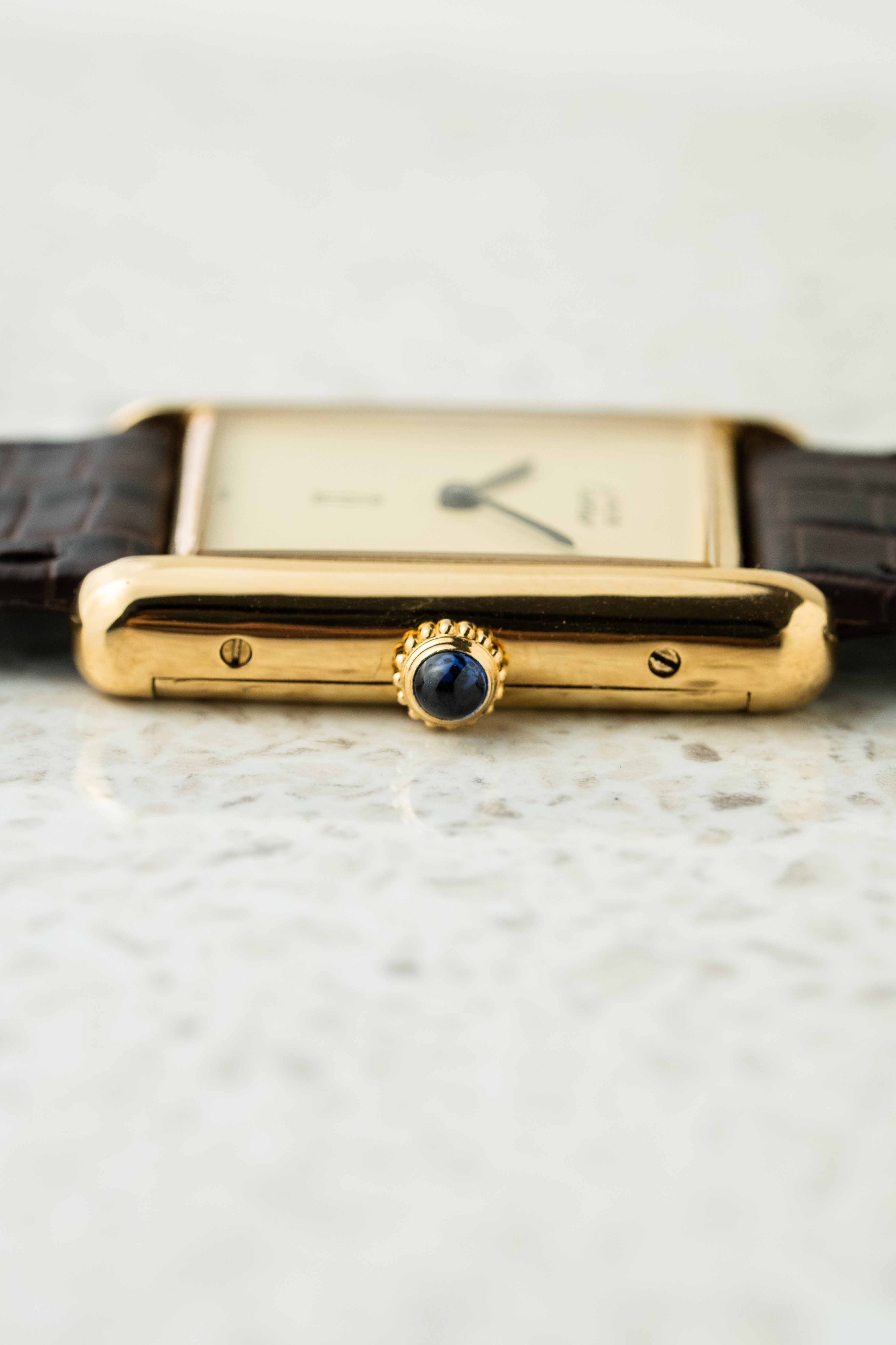 Cartier Tank Must De Cartier ‘Lemon' Dial 1970’s