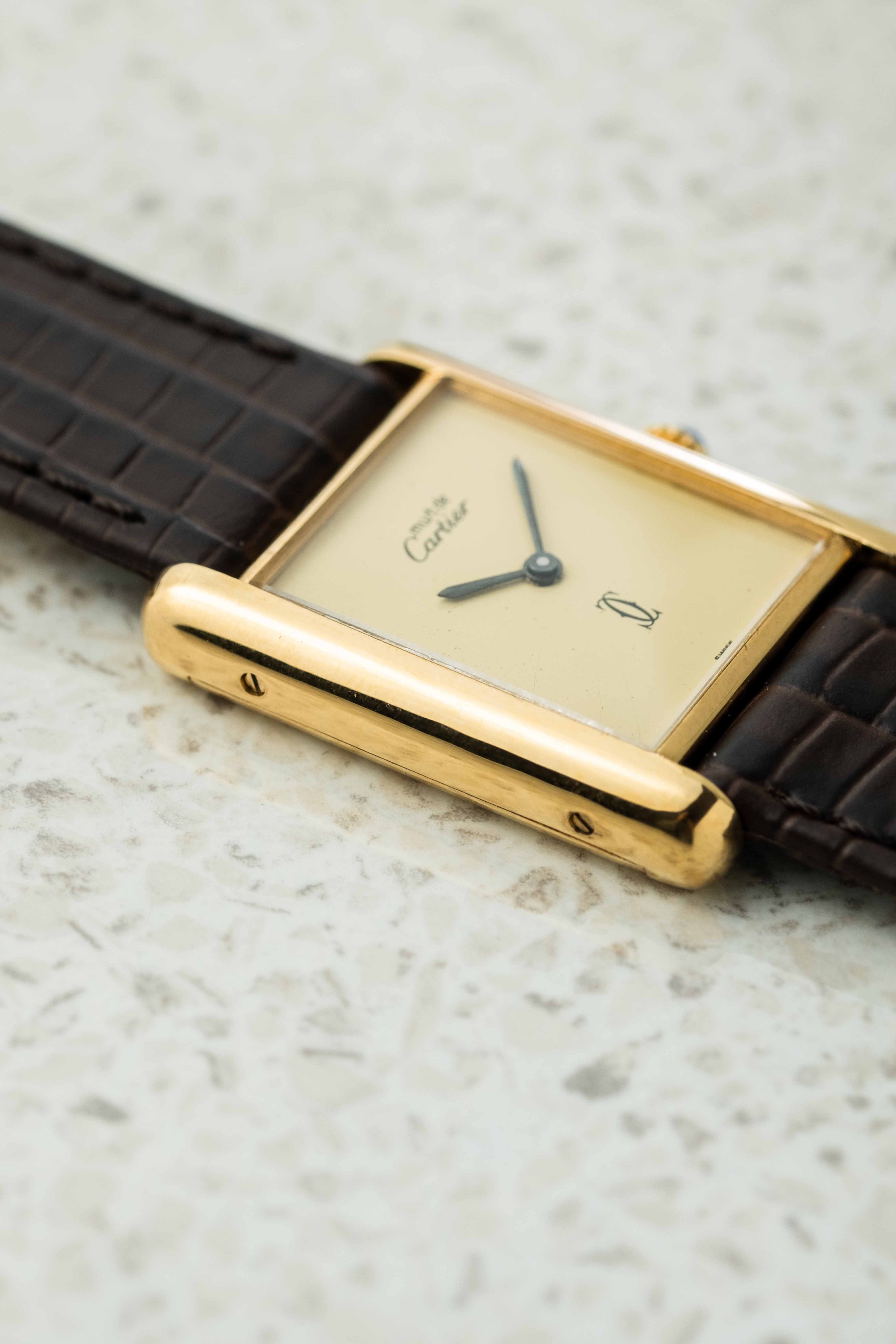 Cartier Tank Must De Cartier ‘Lemon' Dial 1970’s