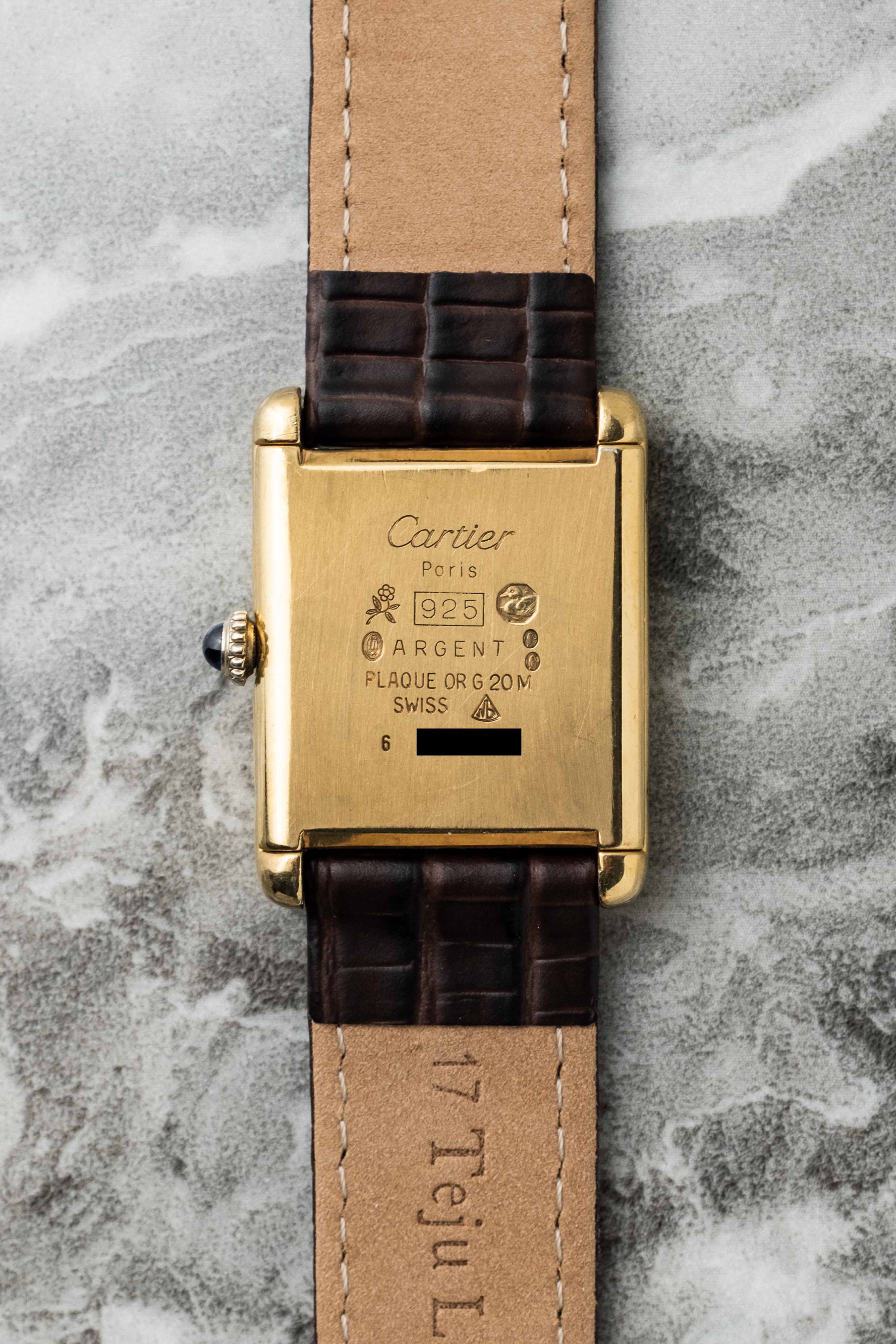 Cartier Tank Must De Cartier 'Manual' 1989 w/ Papers
