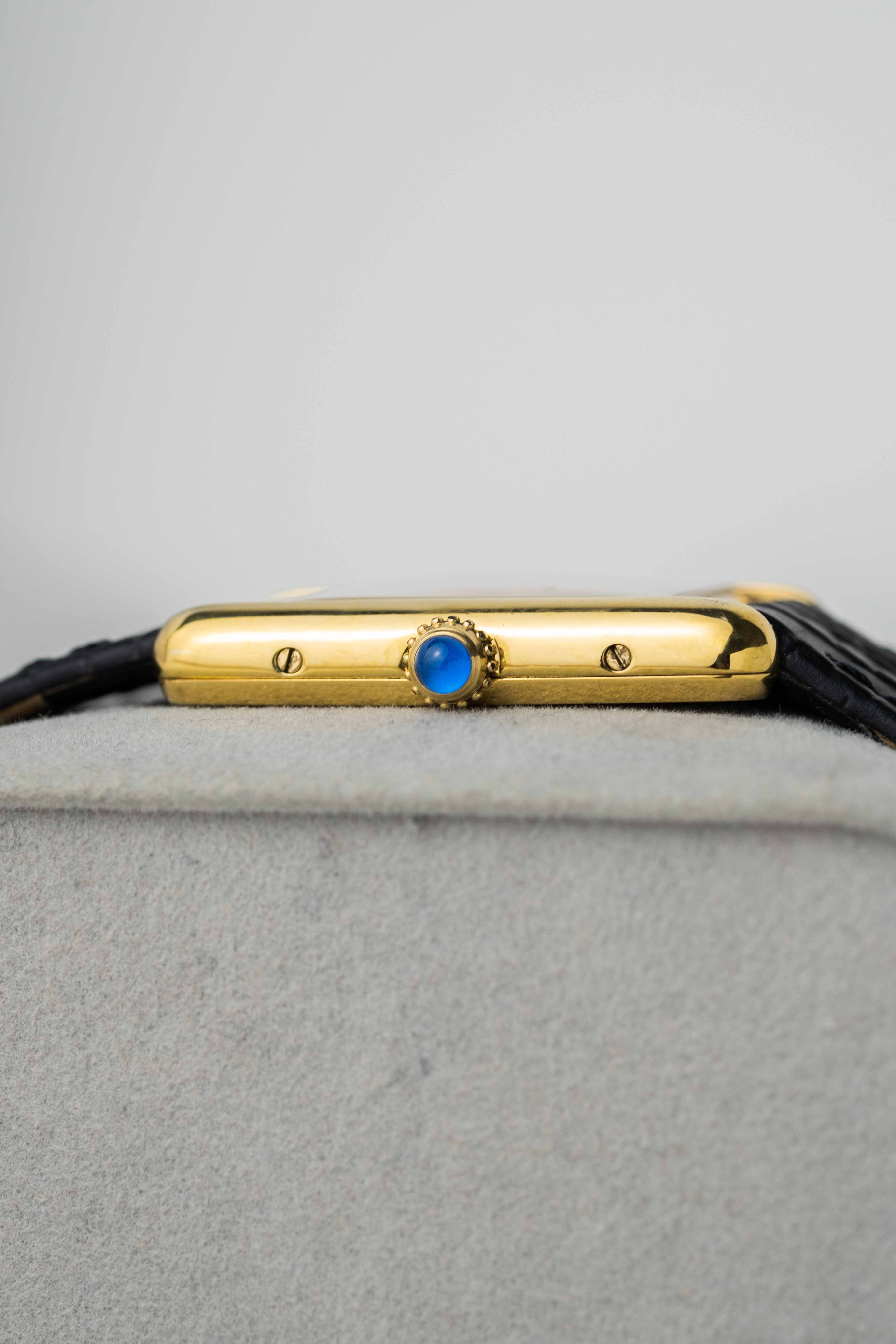 Cartier Tank Must De Cartier Ref. 590005 ‘Black Roman' Dial 1990’s