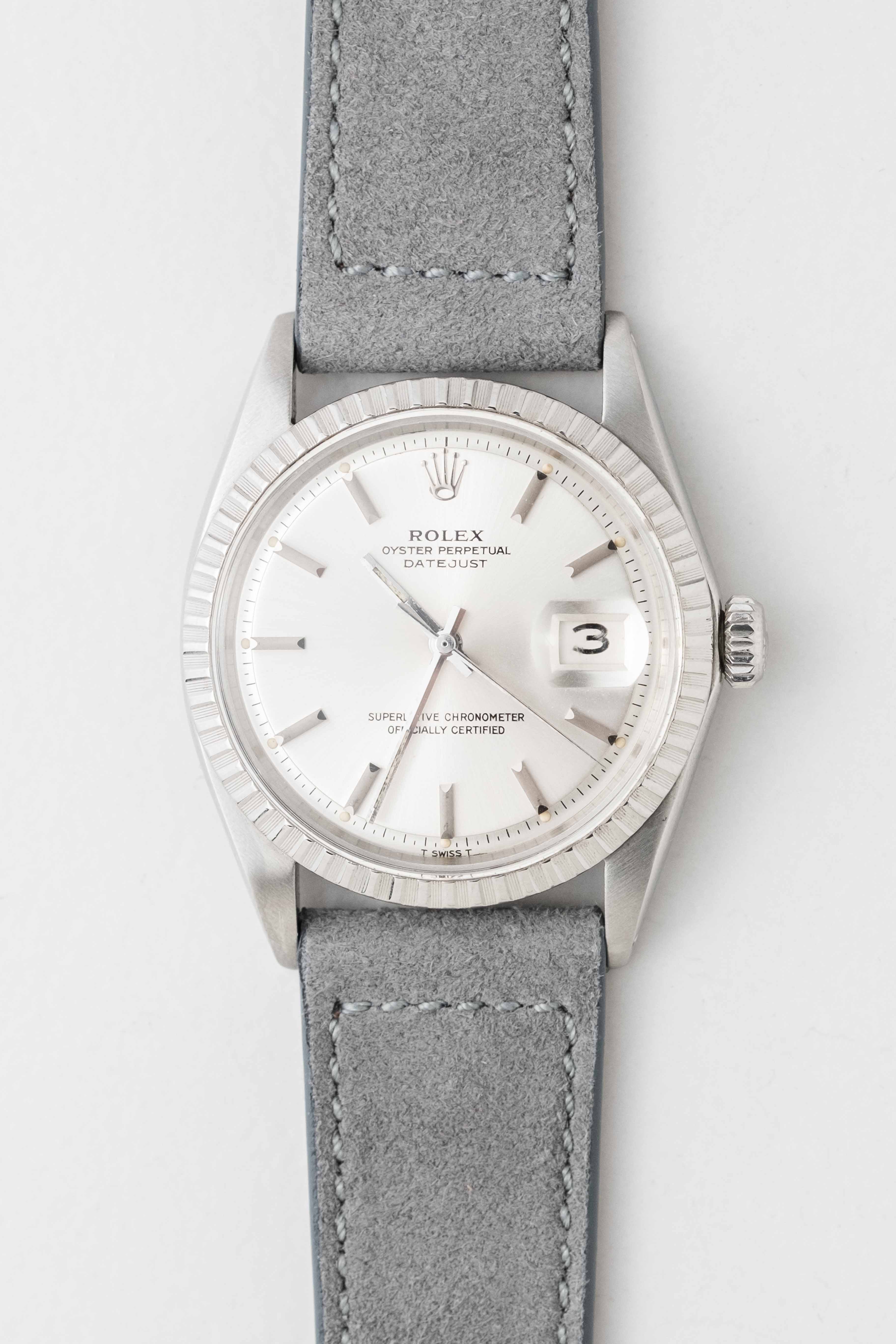 Gris Clair Suede Goat Skin Watch Strap