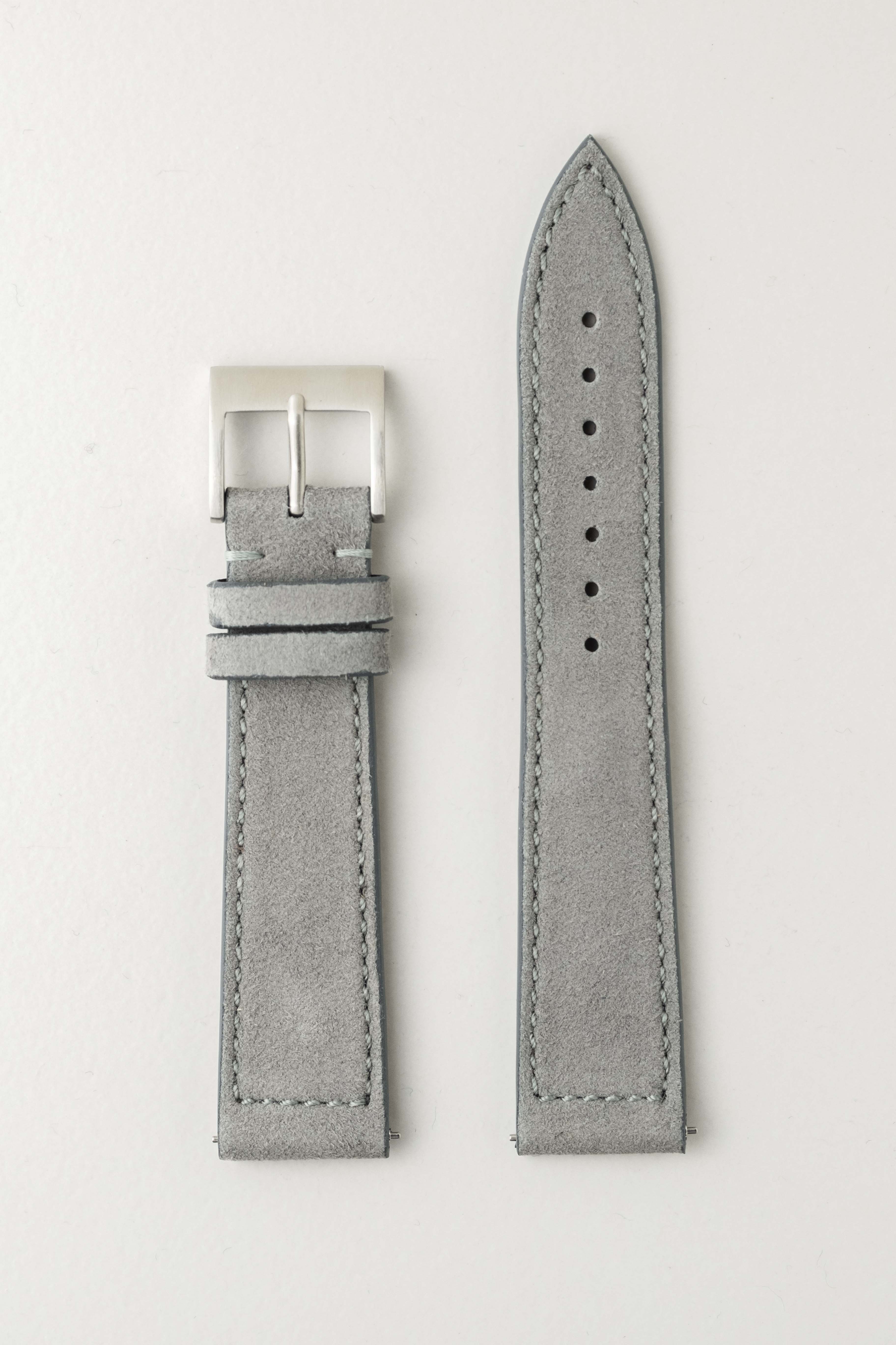 Gris Clair Suede Goat Skin Watch Strap