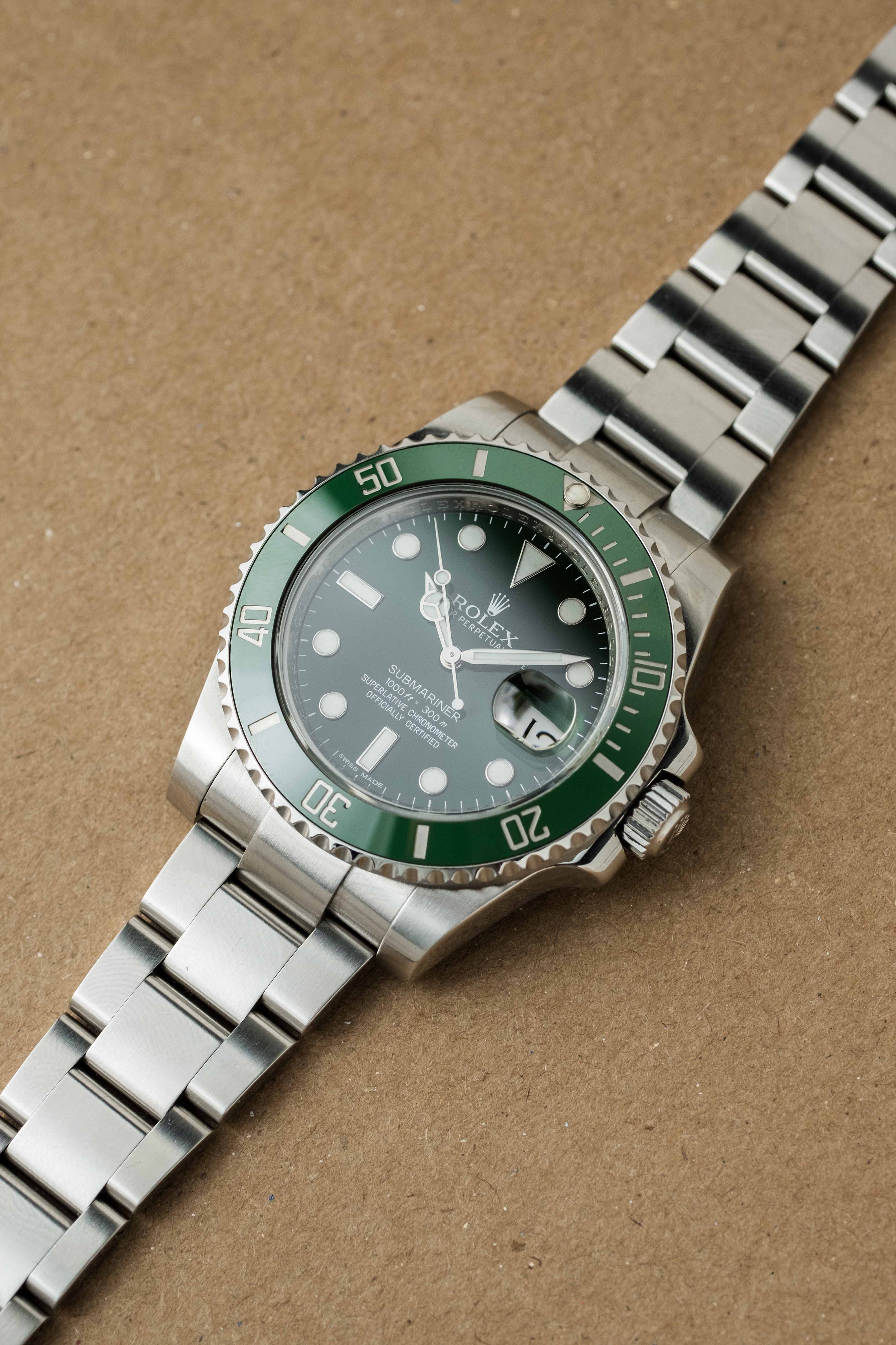 Rolex Submariner Date Ref. 116610LV 'Hulk' 2013 w/ Box & Papers