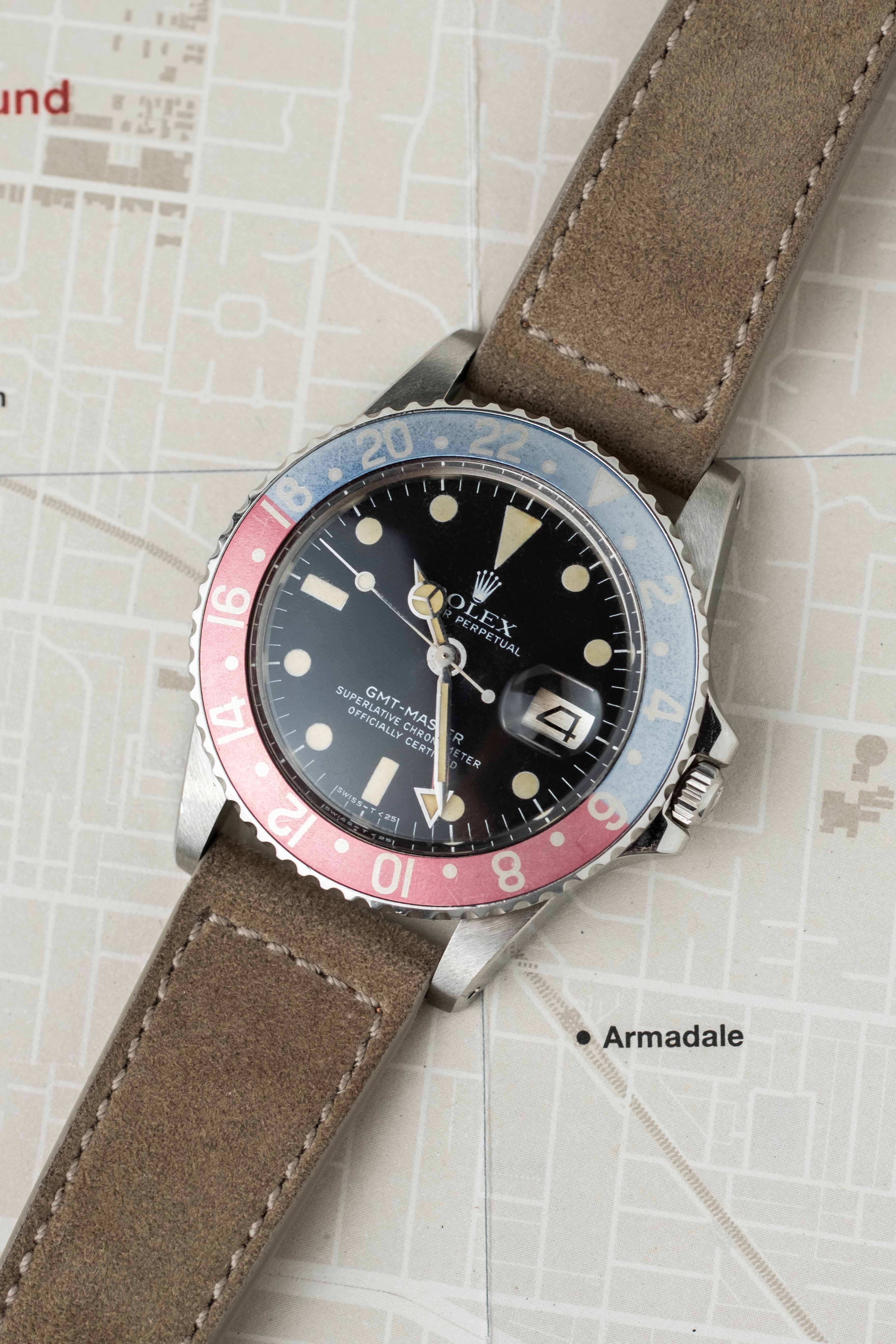 Taupe Suede Goat Skin Watch Strap