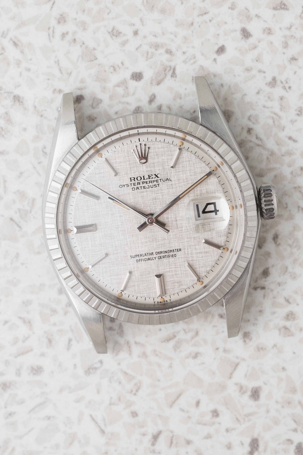 Rolex 1603 linen on sale dial