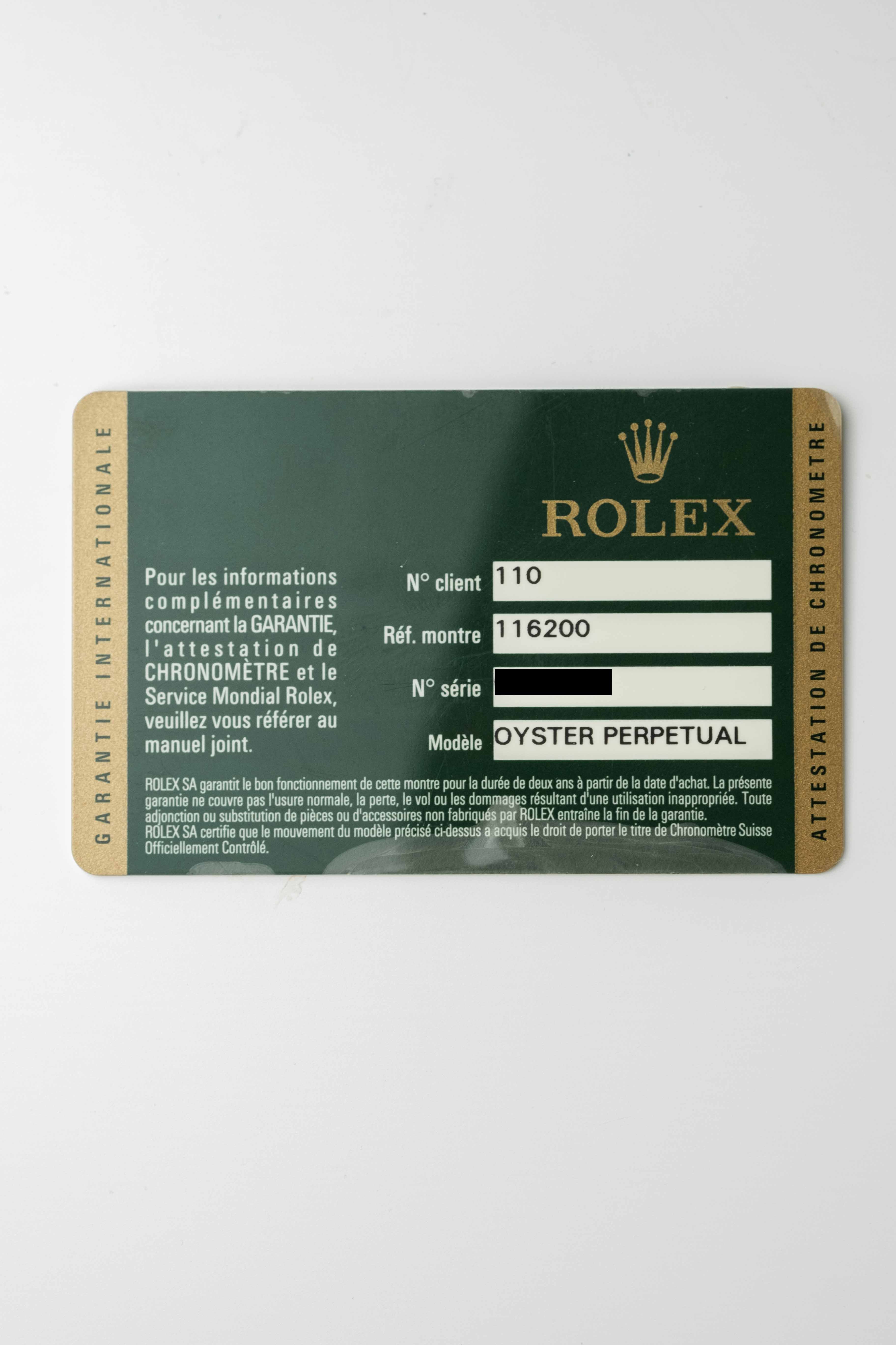 Rolex Datejust Ref. 116200 'Blue' Dial 2012 w/ Box & Papers