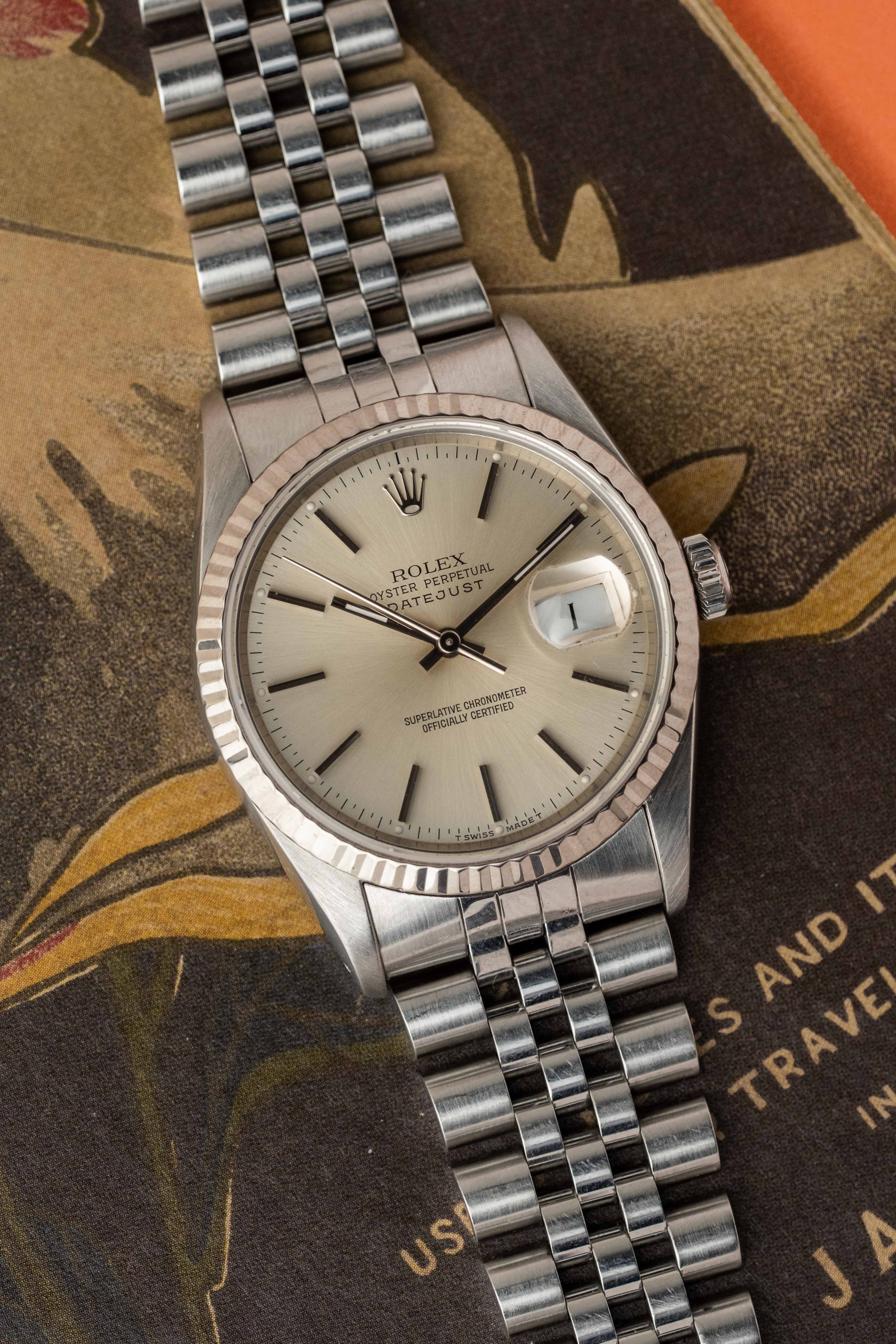 Rolex Datejust Ref. 16234 'Silver Stick' Dial 1991
