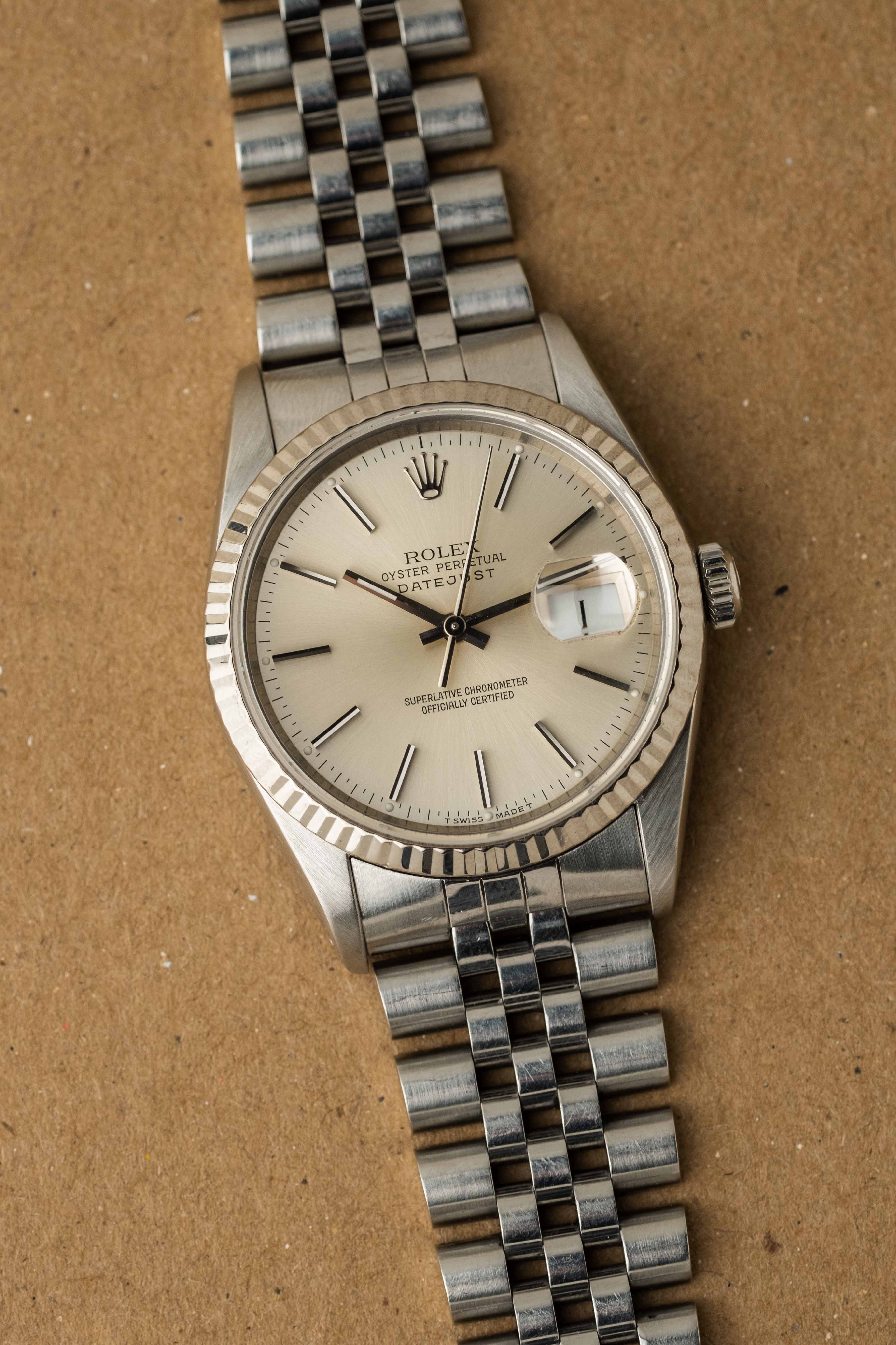 Rolex Datejust Ref. 16234 'Silver Stick' Dial 1991