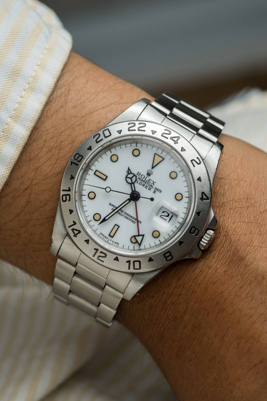 Rolex Explorer II Ref. 16570 'Chicchi di Mais' 1996 w/ Box