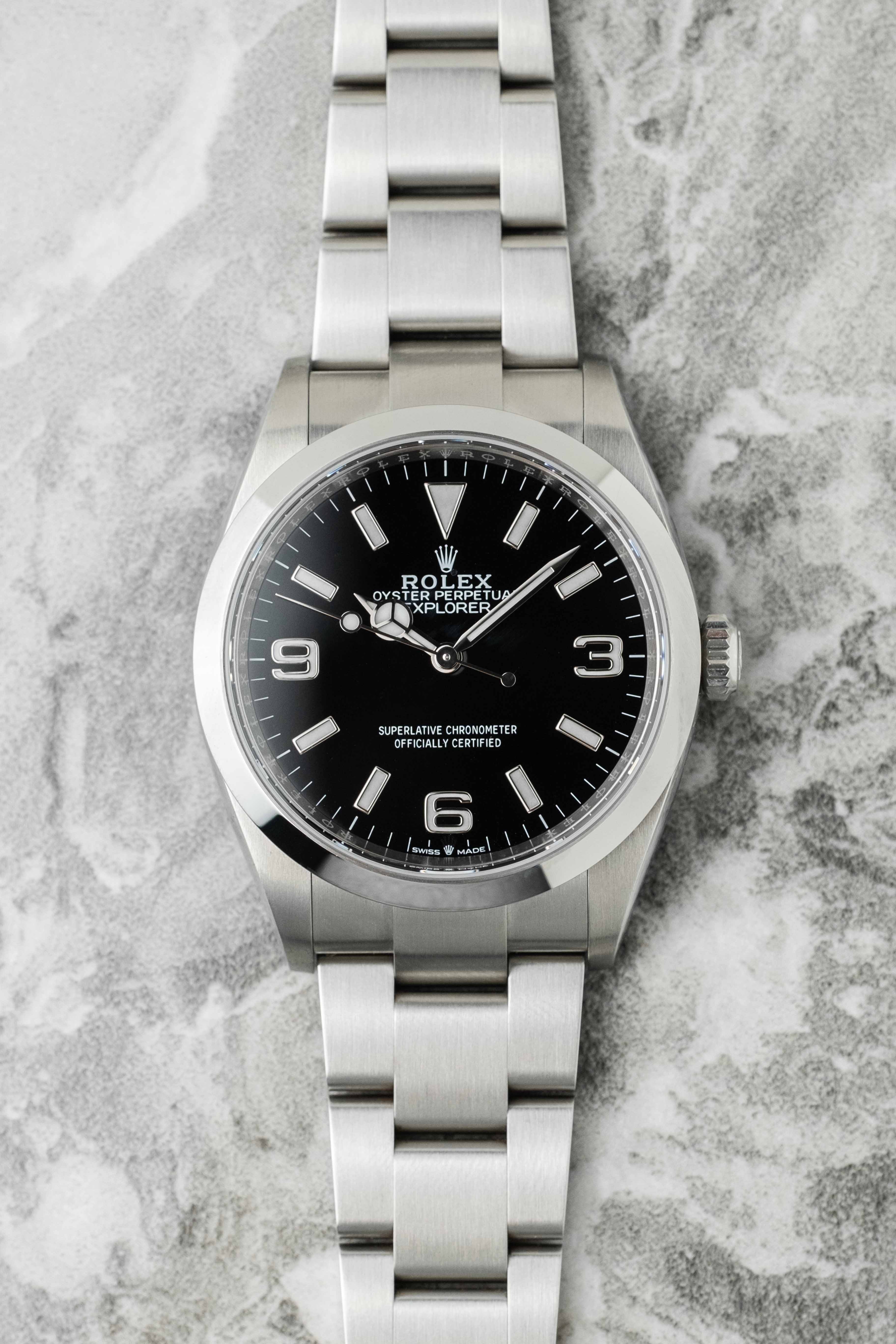 Rolex Explorer I Ref. 124270 2022 w/ Box & PapersRolex Explorer I Ref. 124270 2022 w/ Box & Papers