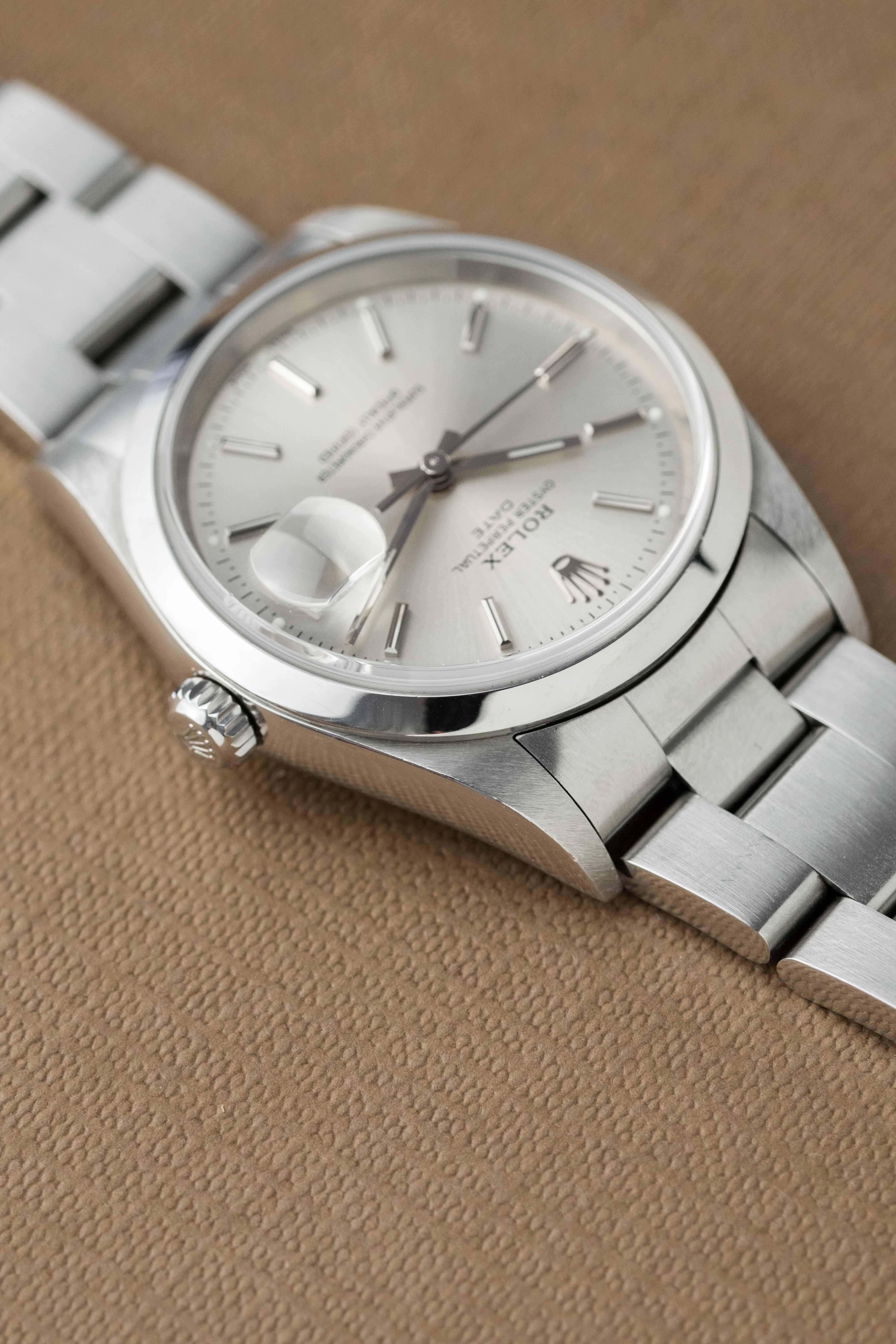 Rolex Oyster Perpetual Date 34 Ref. 15200 'Silver' Dial 2002 w/ Papers