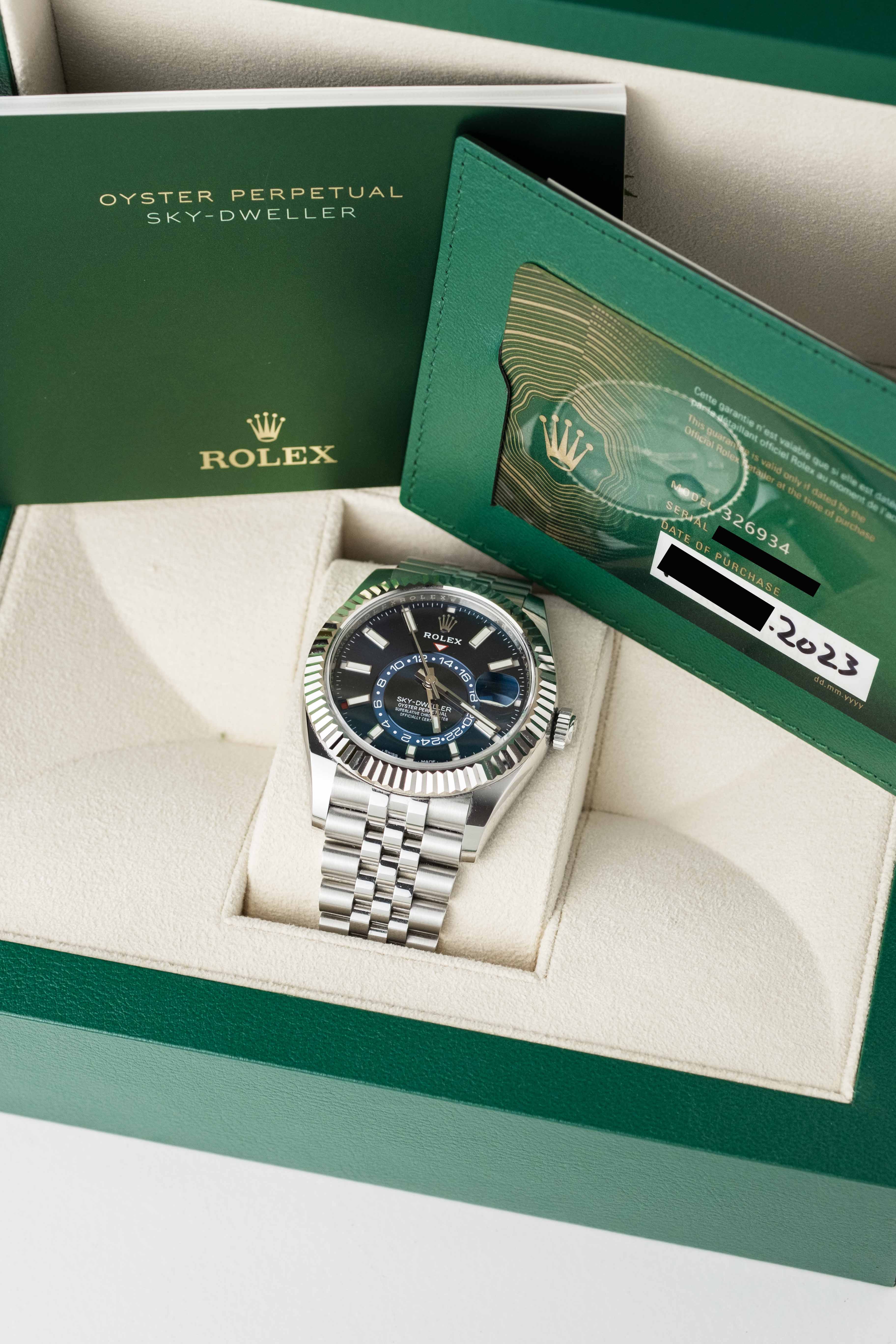 Rolex Sky-Dweller Ref. 326934 'Blue' Dial w/ Box & Papers 2023