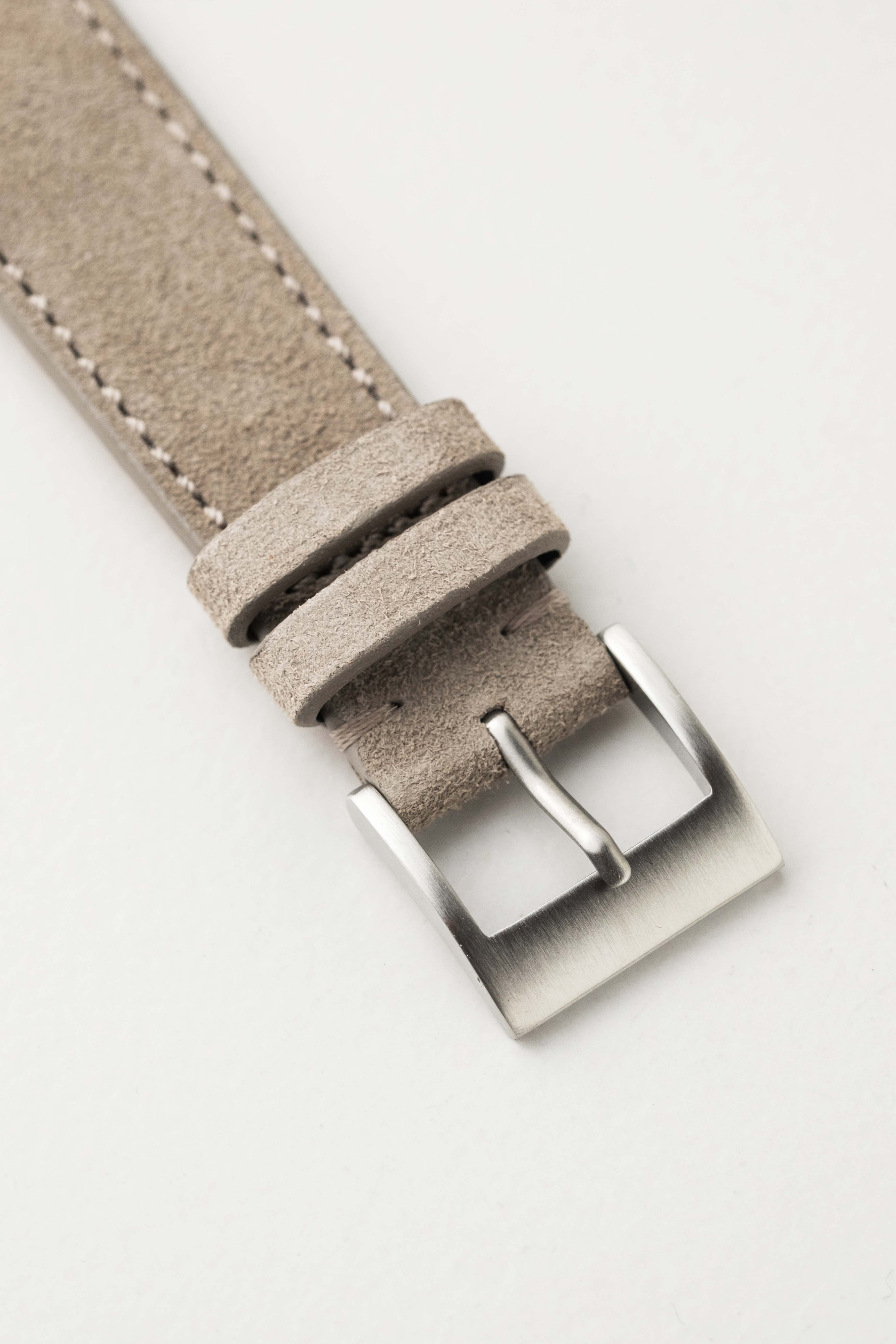 Taupe Suede Goat Skin Watch Strap