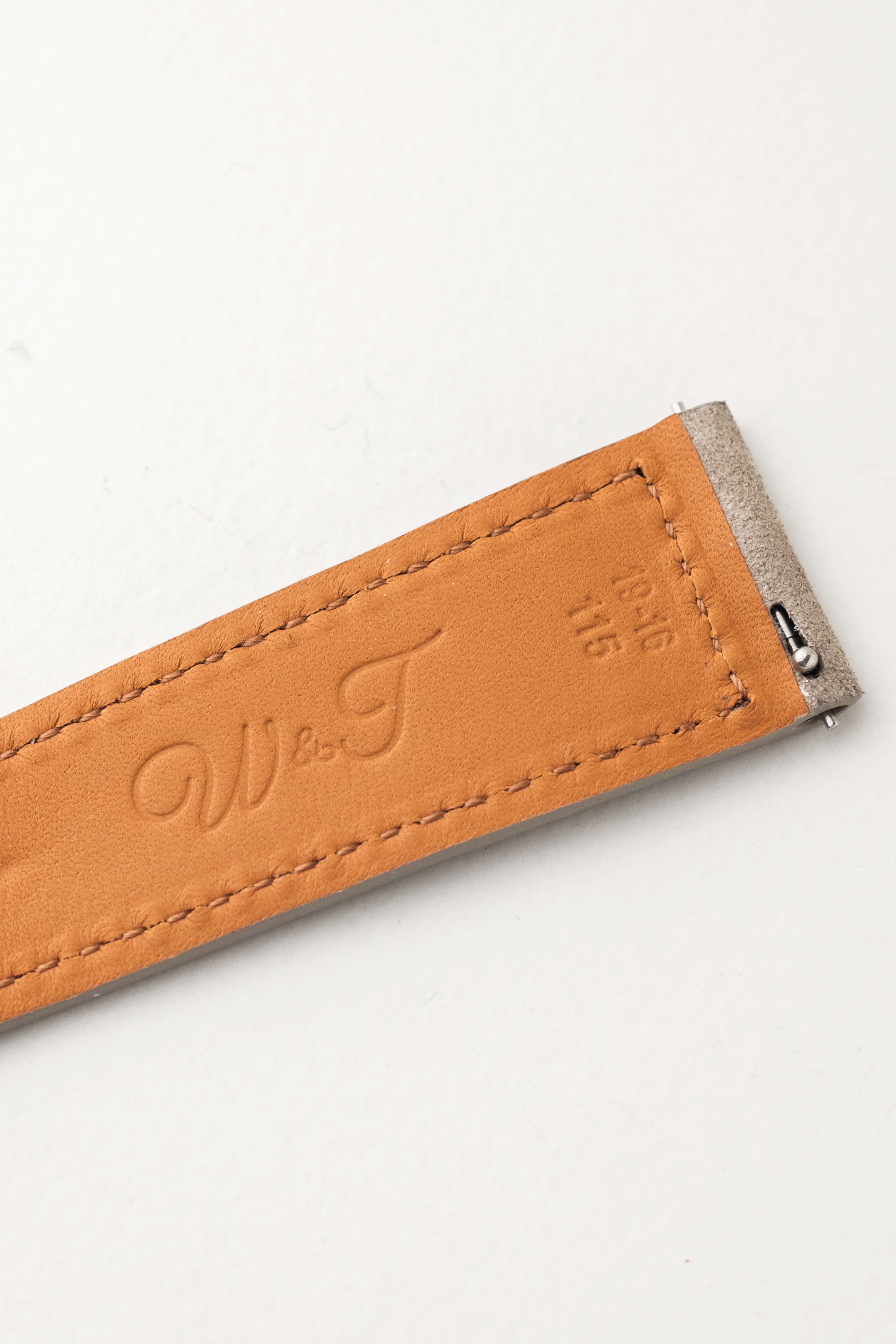 Taupe Suede Goat Skin Watch Strap