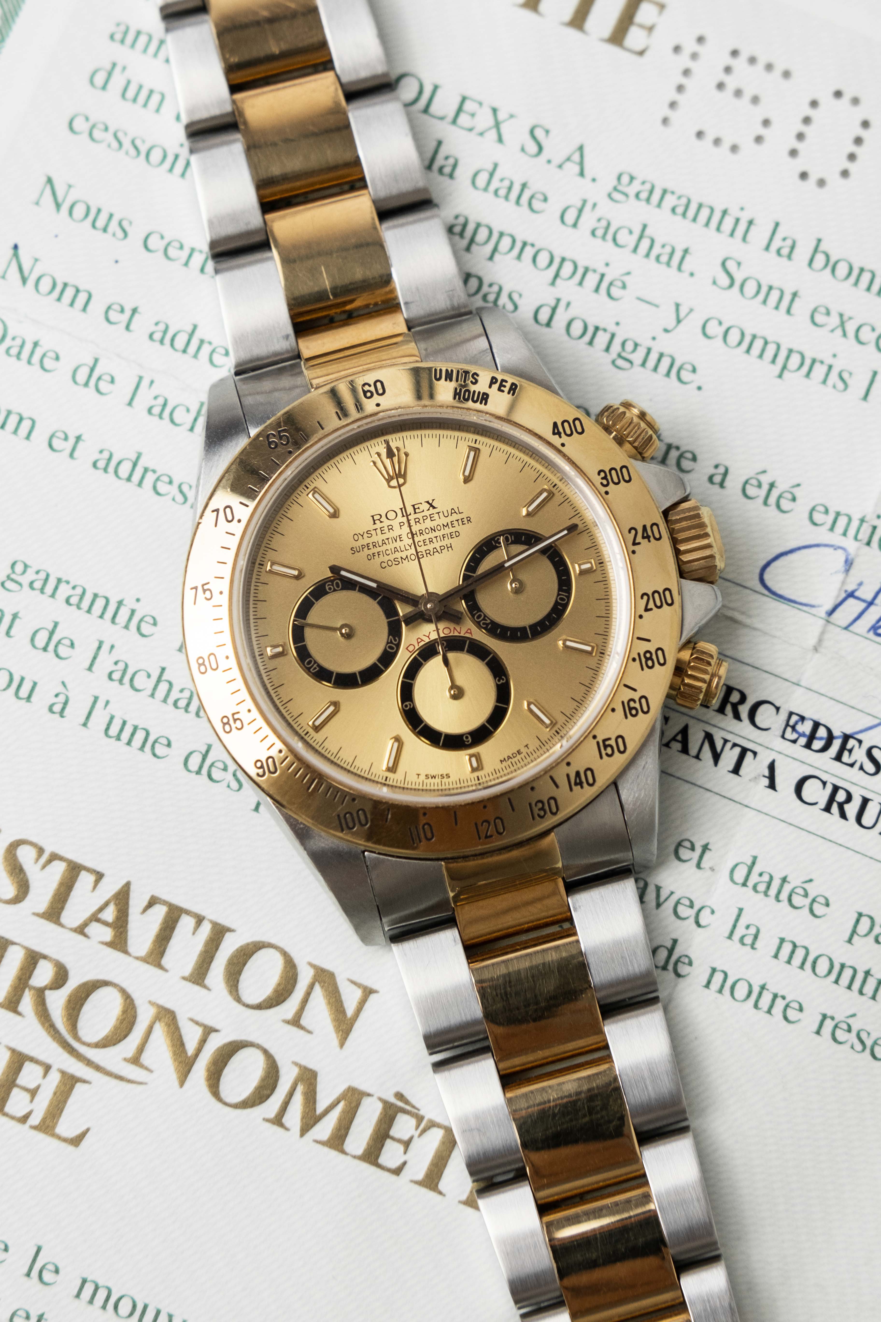Rolex Daytona Two Tone Zenith Ref. 16523 'Inverted 6’ Dial 1996 w/ Box & Papers