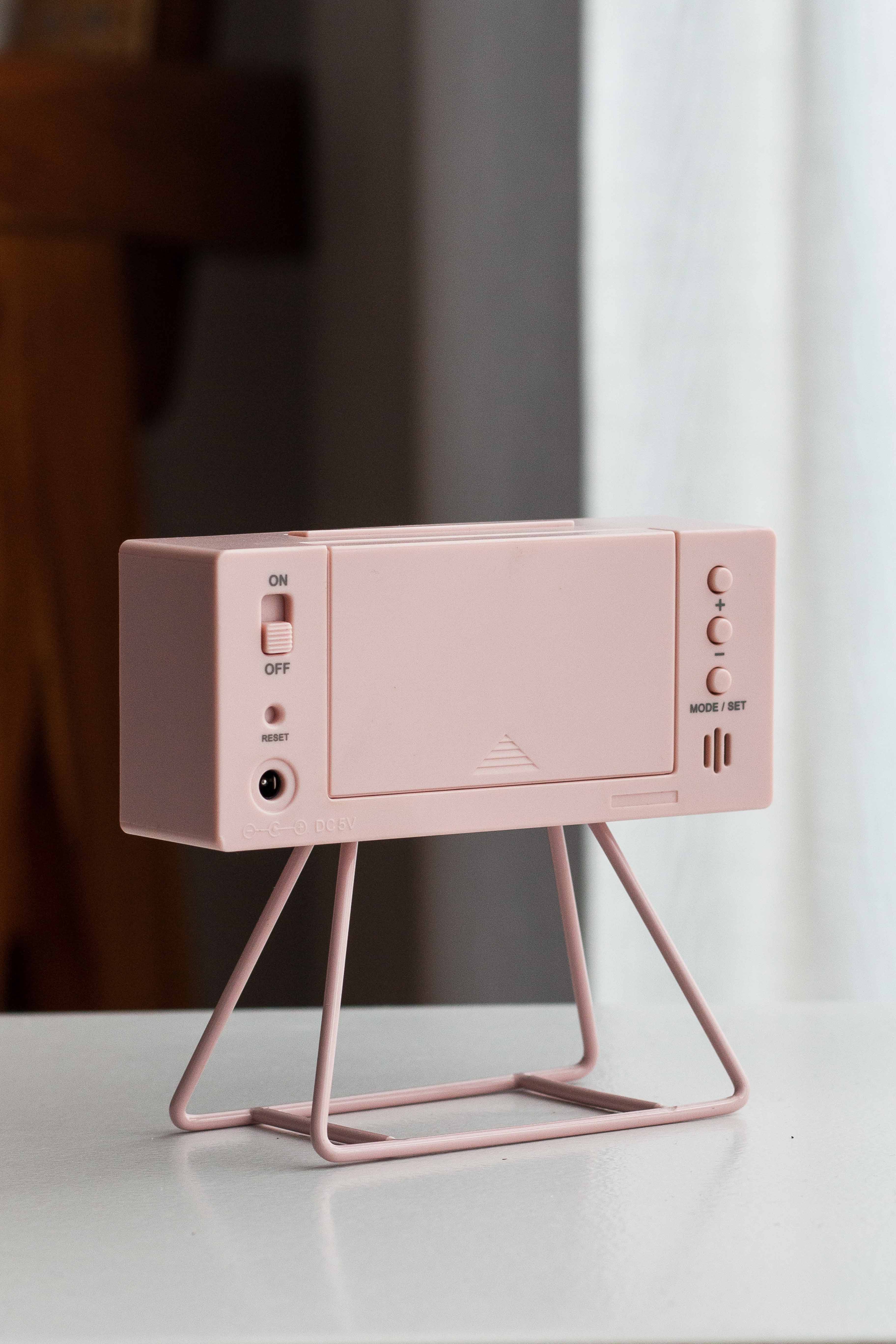 Seiko Pink Limited Edition Marathon Alarm Clock "Cherry Blossom" Ref. QHL082P