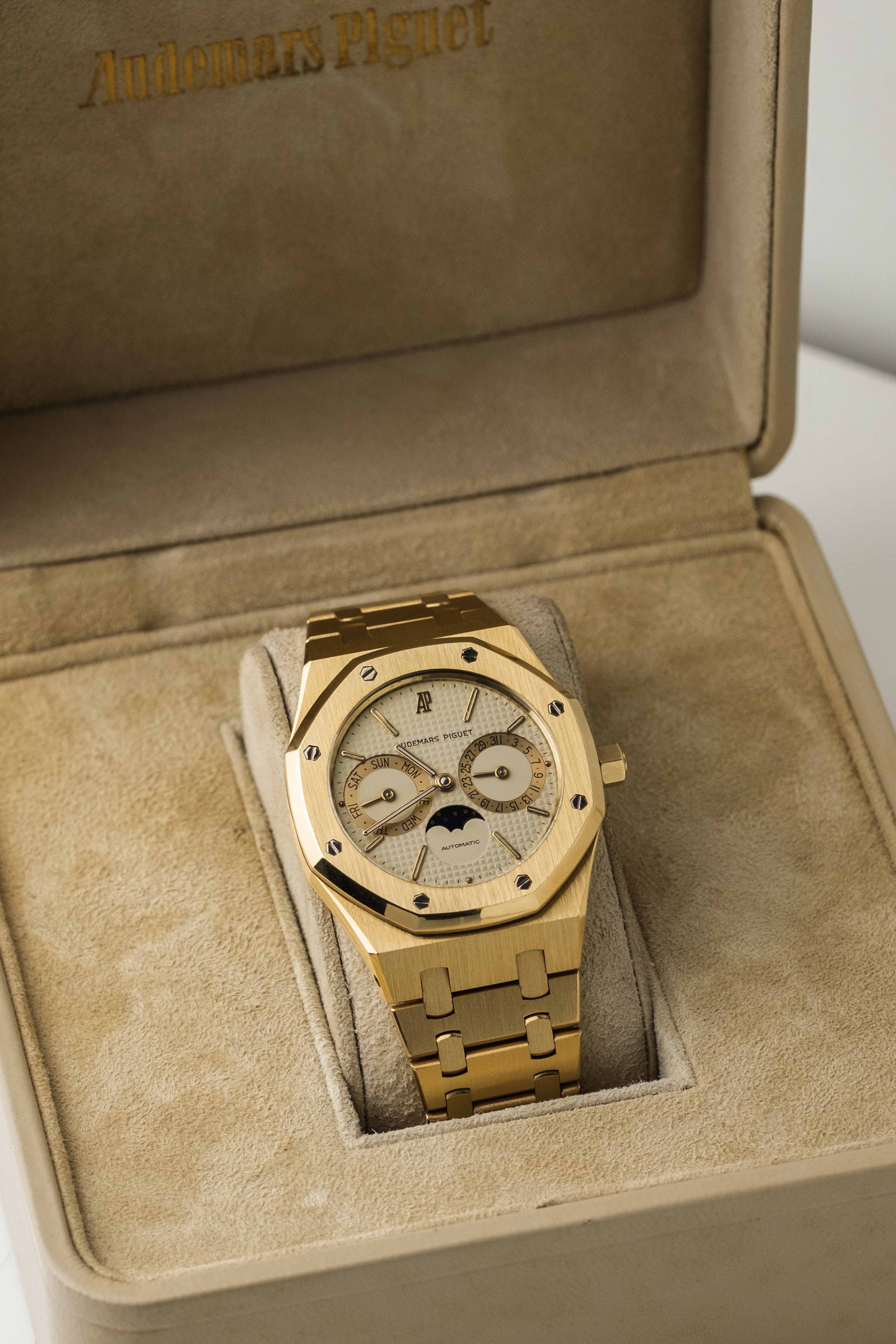 Audemars Piguet Royal Oak Day-Date Moonphase Ref. 25594BA 1990s w/ Box & Service Papers