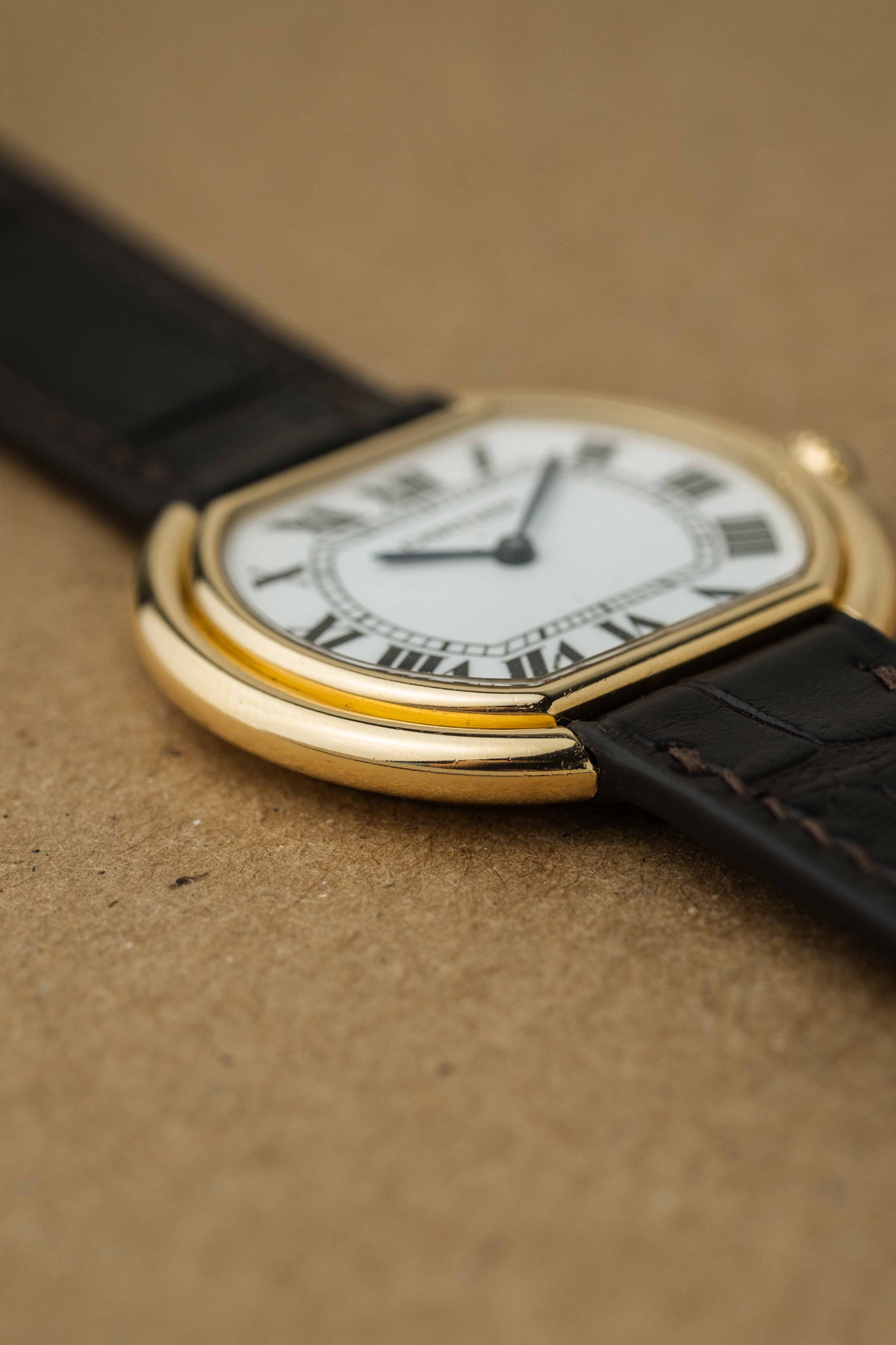Cartier Ellipse LM 'Paris' Dial Ref. 78091 1970s w/ Service Papers