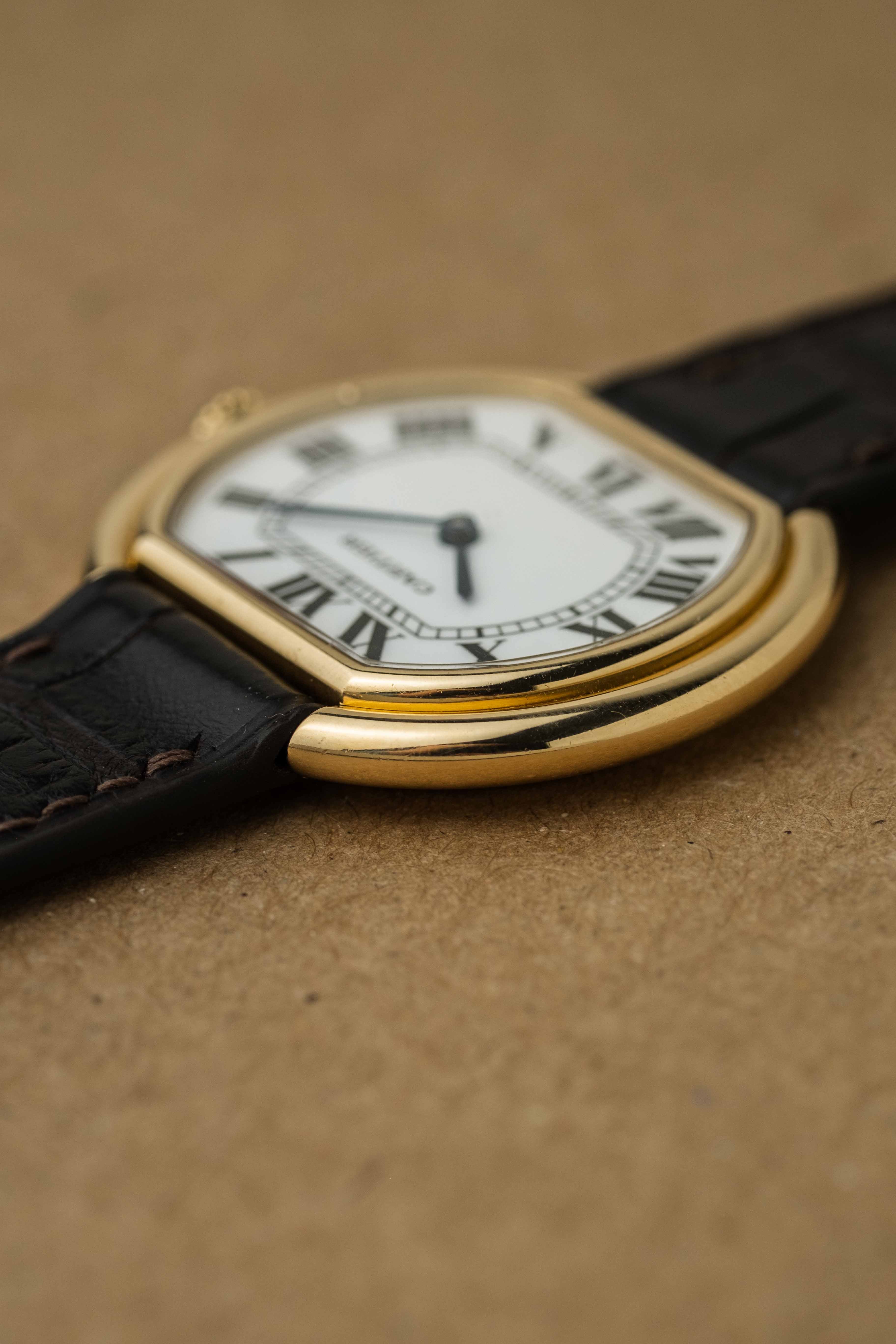 Cartier Ellipse LM 'Paris' Dial Ref. 78091 1970s w/ Service Papers