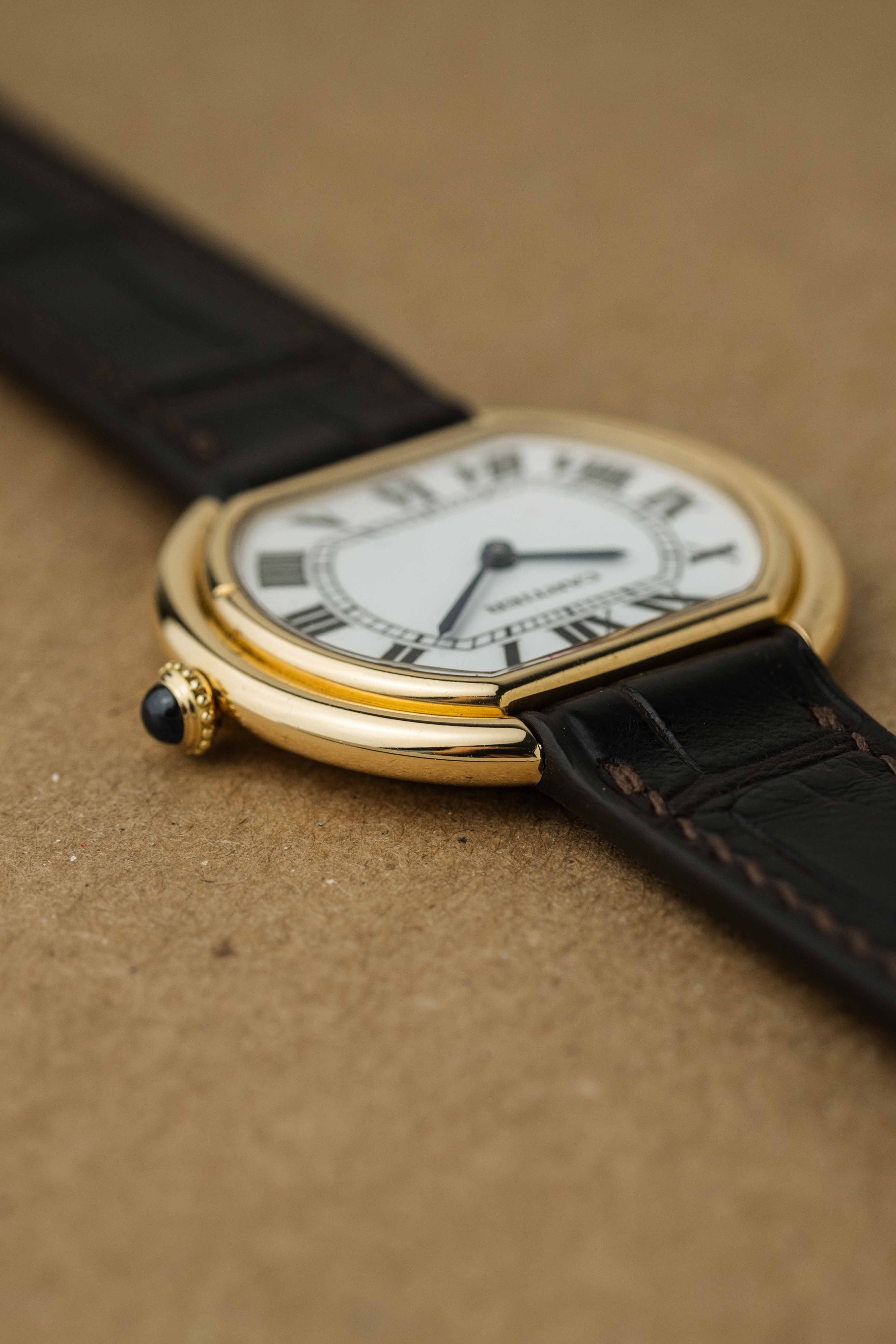 Cartier Ellipse LM 'Paris' Dial Ref. 78091 1970s w/ Service Papers