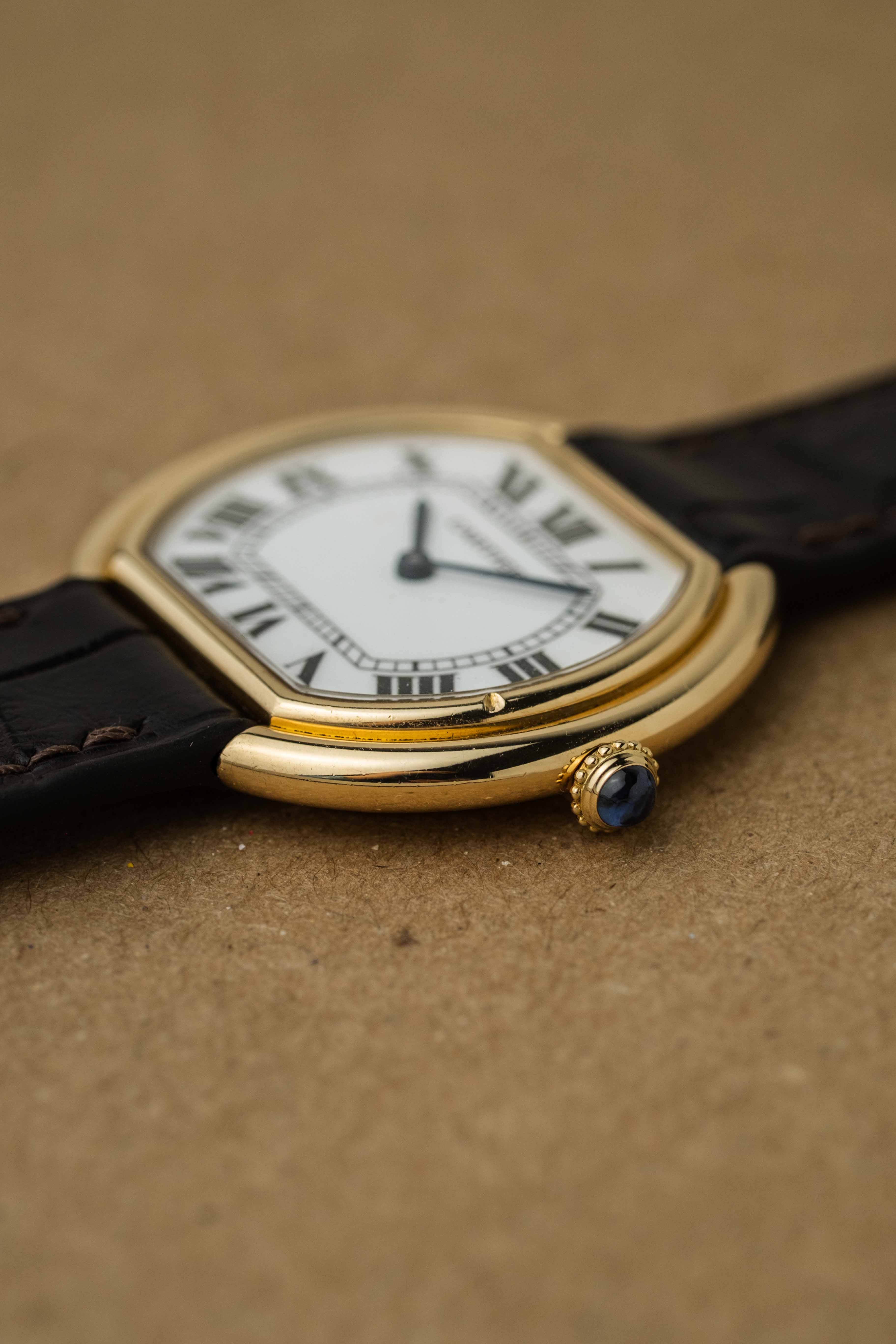 Cartier Ellipse LM 'Paris' Dial Ref. 78091 1970s w/ Service Papers