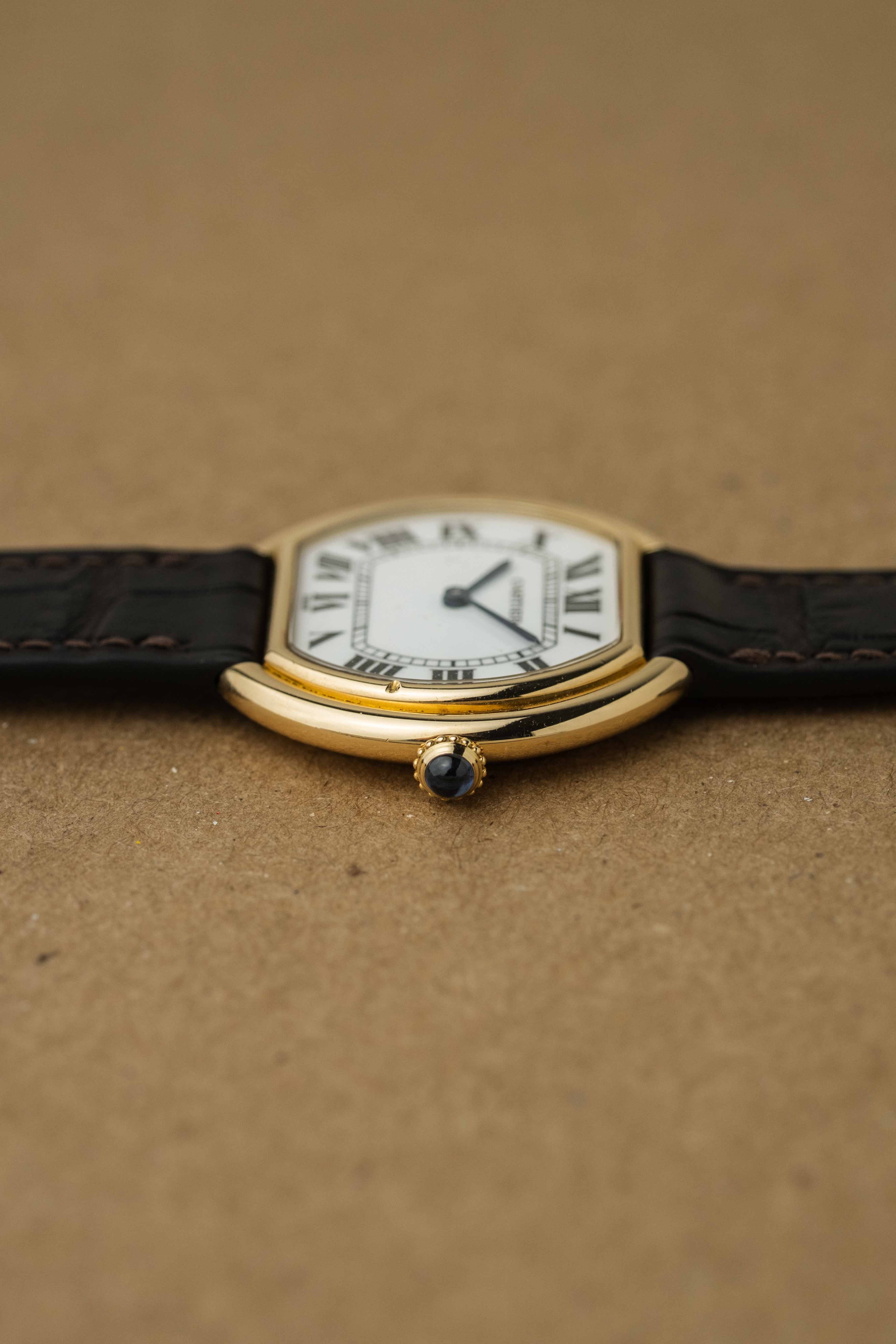 Cartier Ellipse LM 'Paris' Dial Ref. 78091 1970s w/ Service Papers