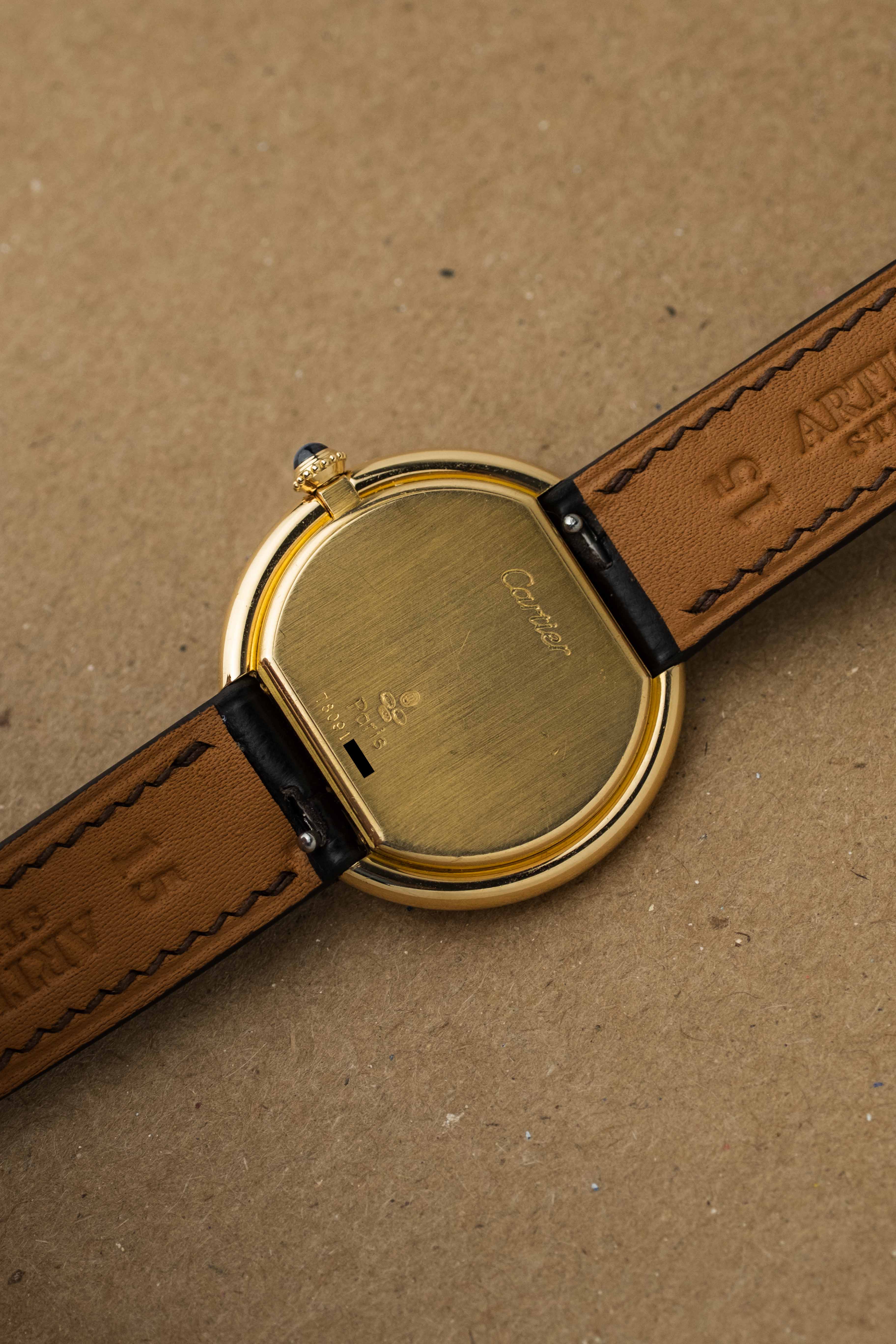 Cartier Ellipse LM 'Paris' Dial Ref. 78091 1970s w/ Service Papers